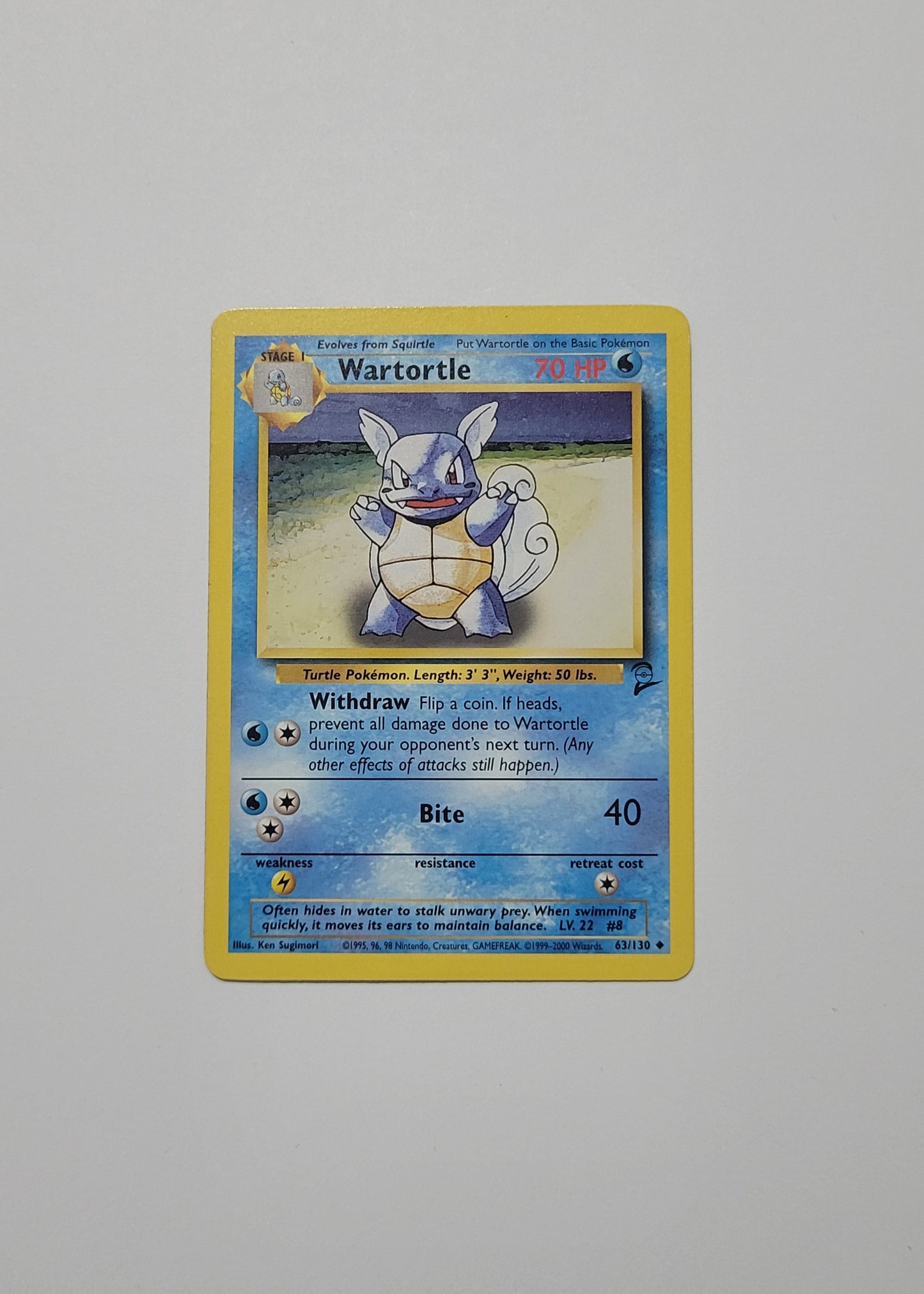 Wartortle 63/130 - Base Set 2