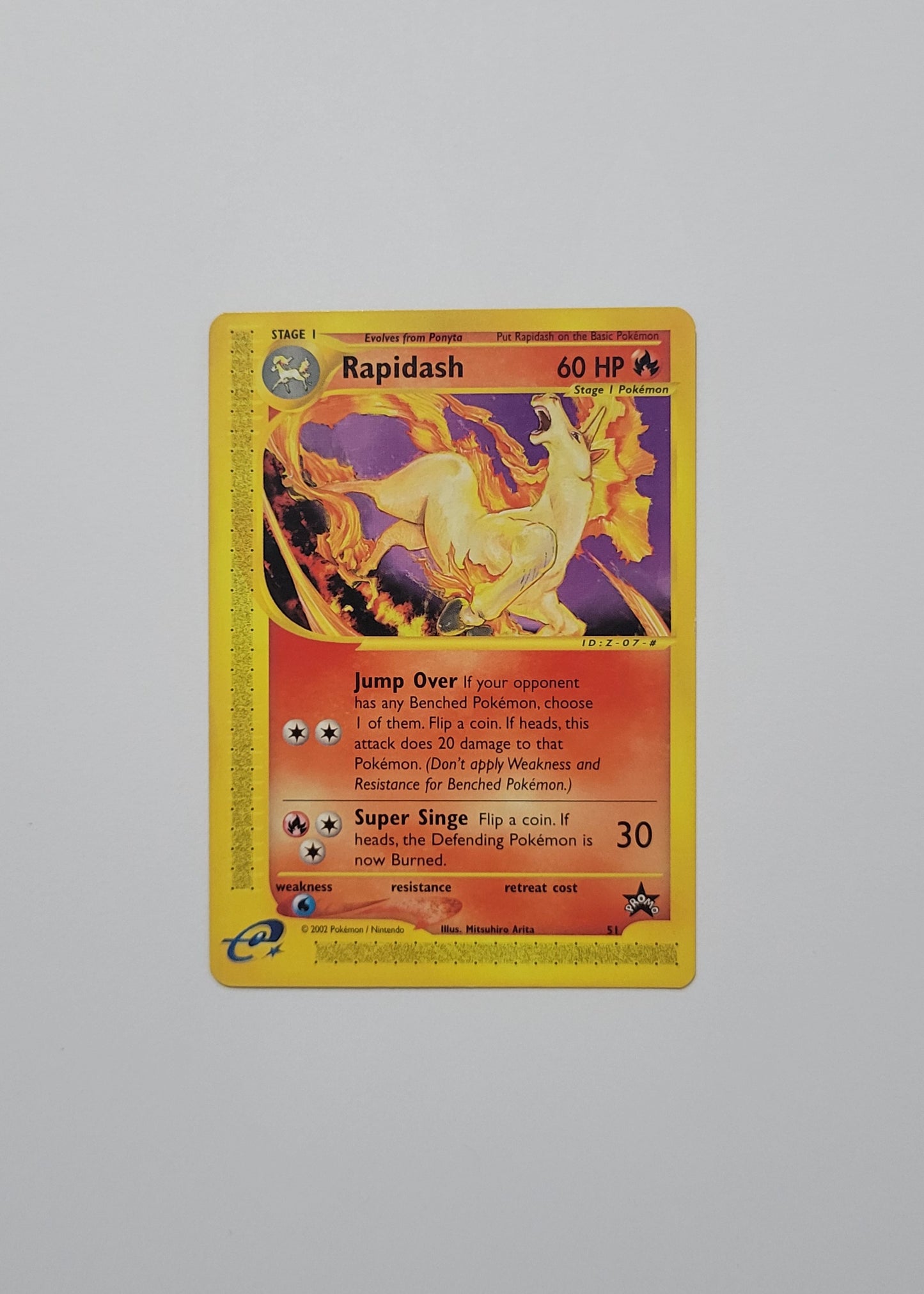 Rapidash 51 - Black Star Promo