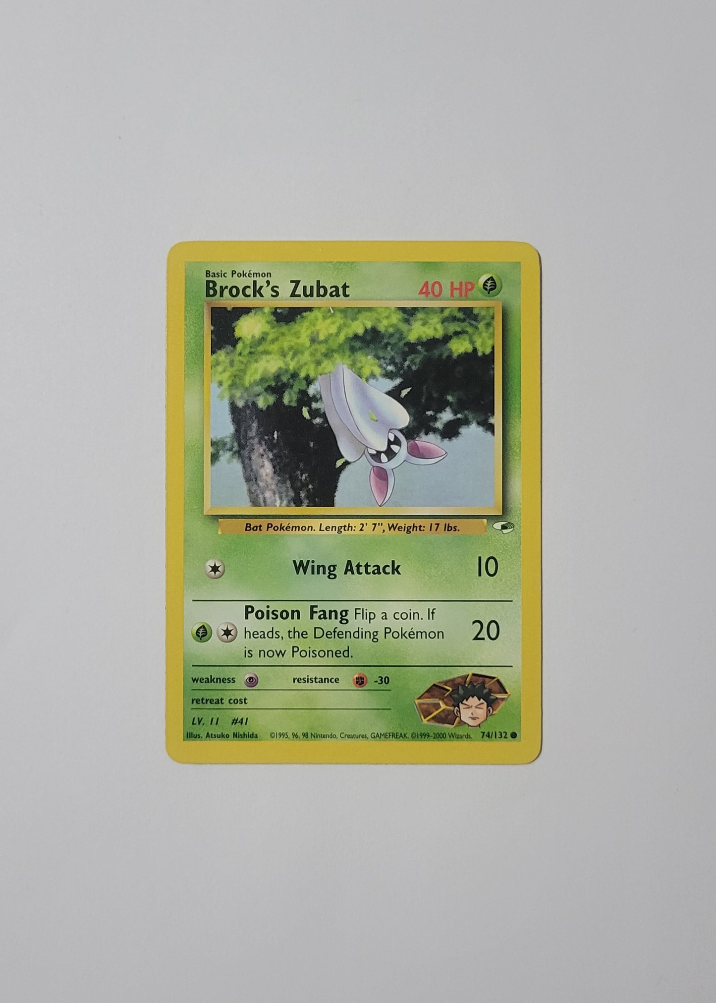 Brock's Zubat 74/132 - Gym Heroes