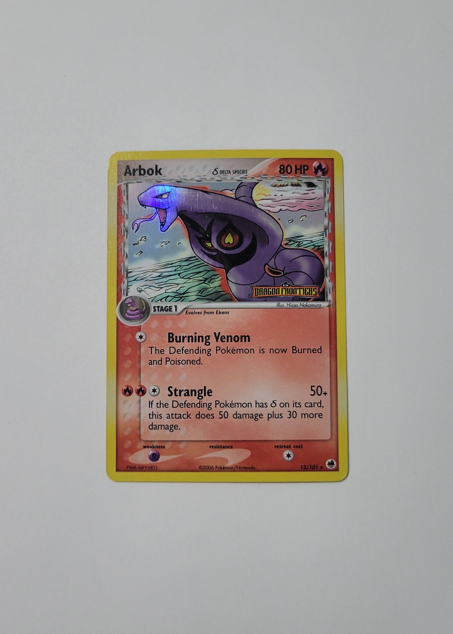 Arbok 13/101 (Reverse Holo) - EX Dragon Frontiers