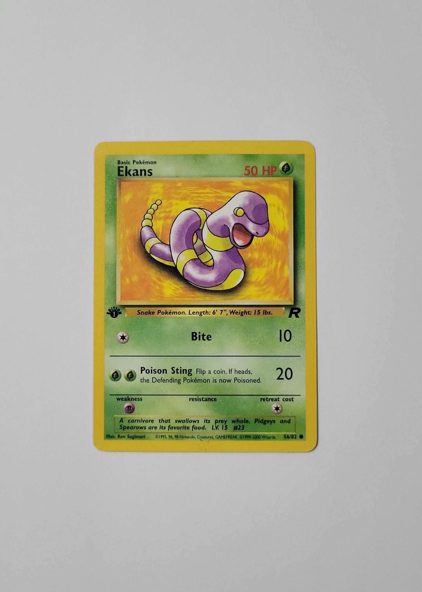 Ekans 56/82 - Team Rocket (1st Edition)