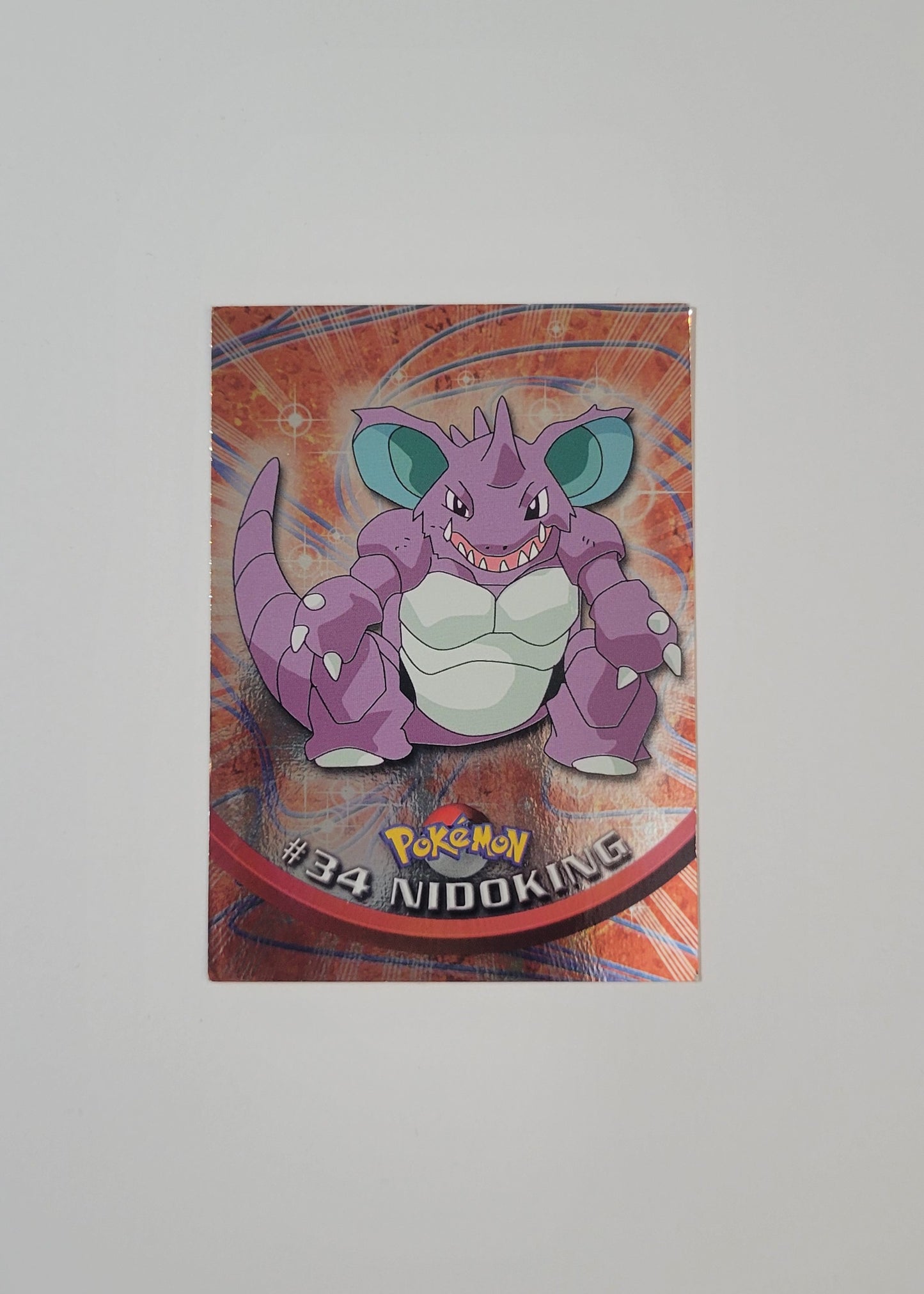 #34 Nidoking (Foil) - Topps TV Animation Edition