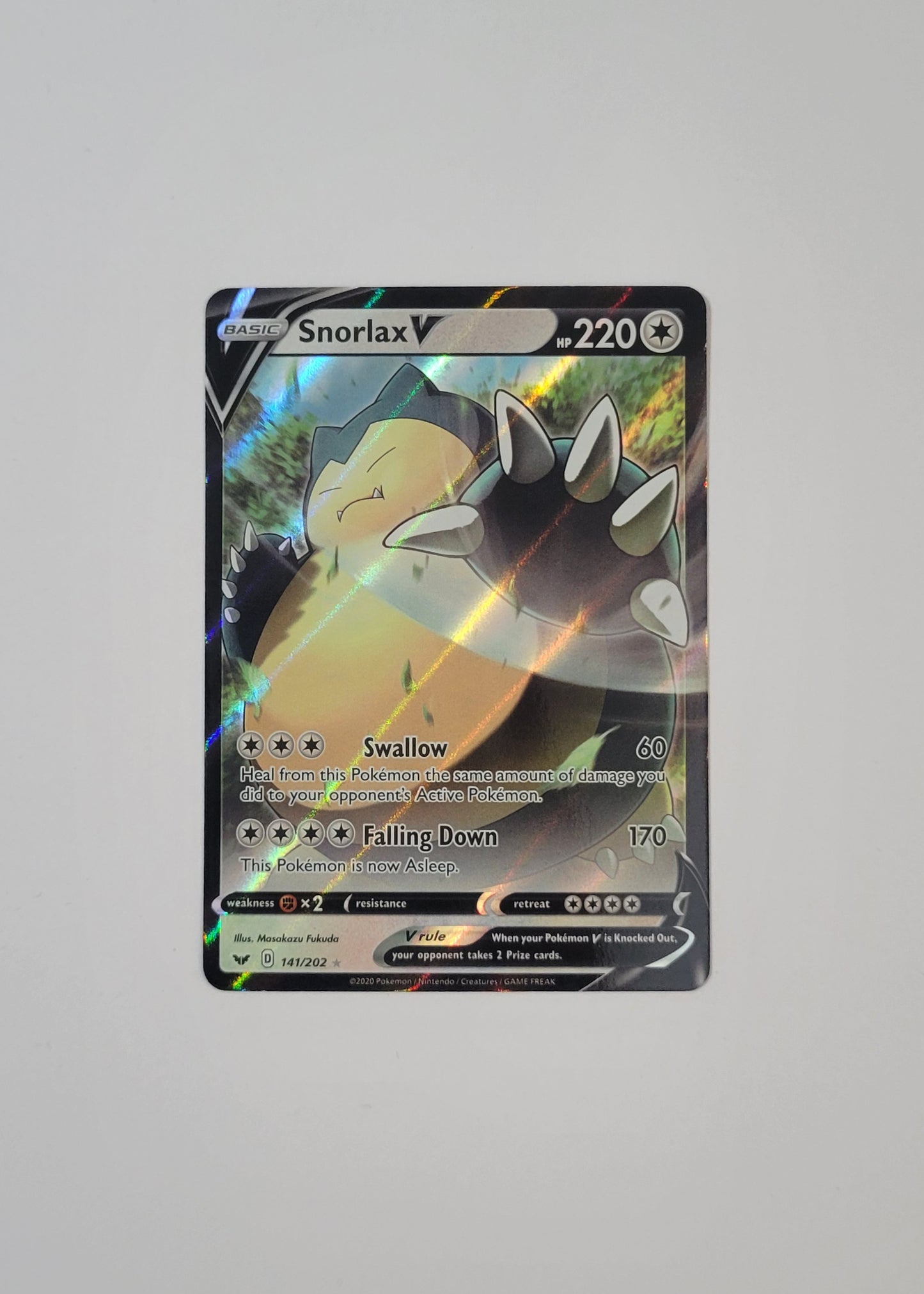 Snorlax V 141/202 - Sword & Shield Base Set