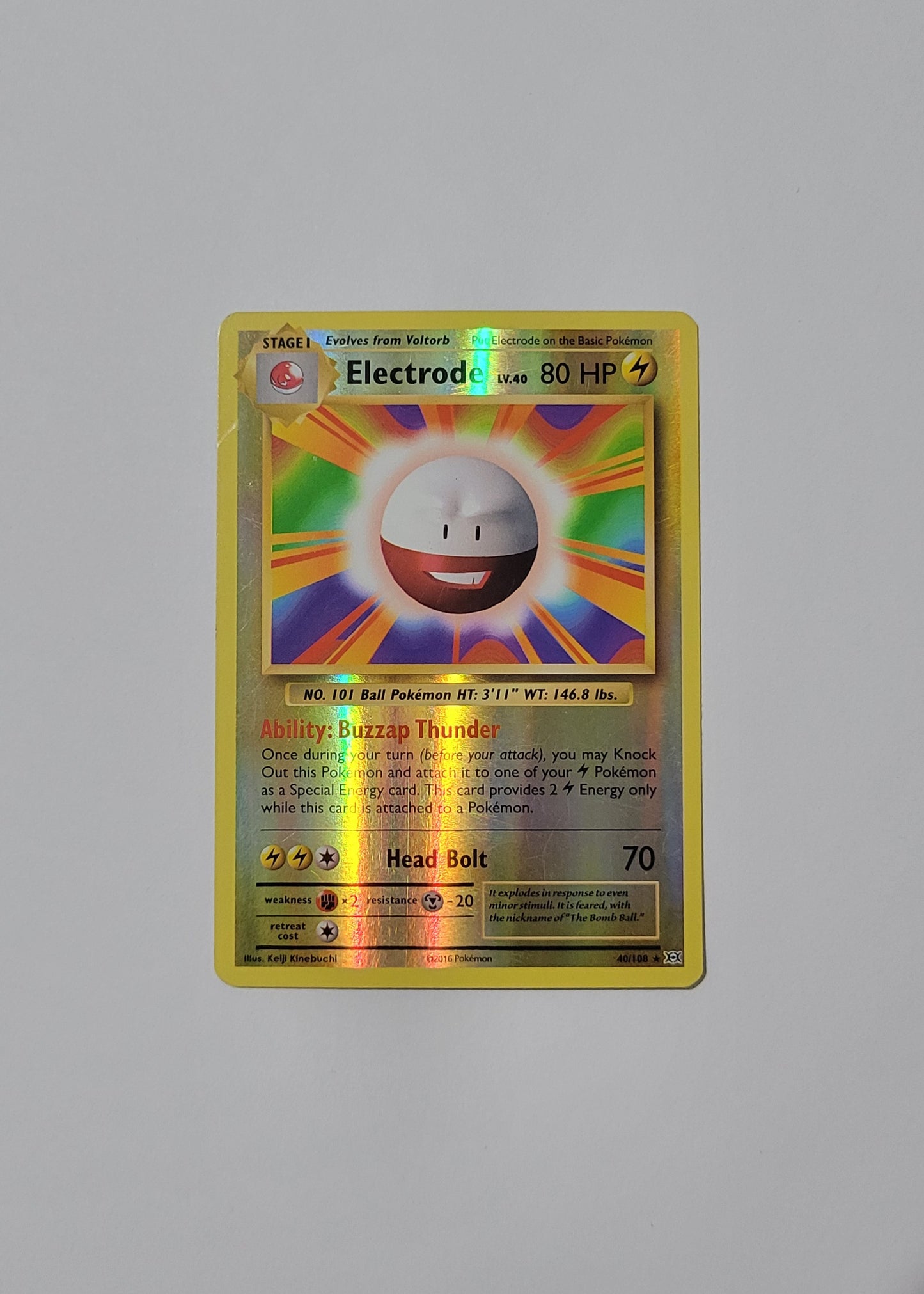 Electrode 40/108 (Reverse Holo) - Evolutions