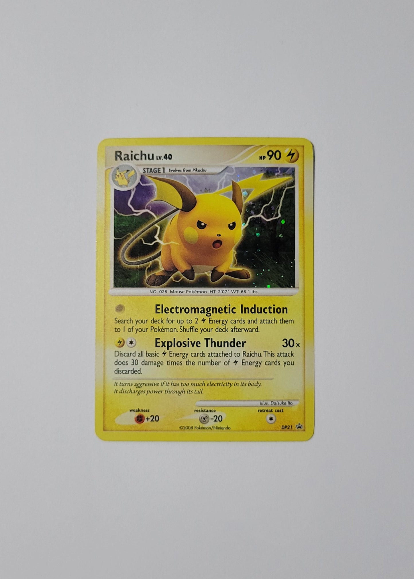 Raichu LV. 40 DP21 - Black Star Promo