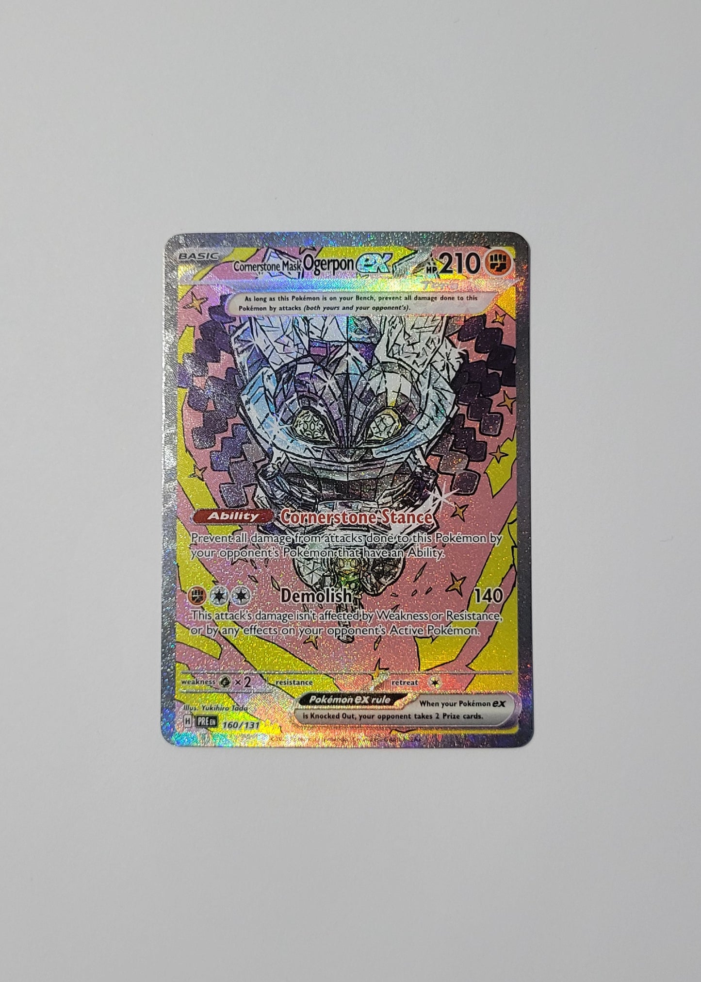 Cornerstone Mask Ogerpon ex 160/131 - Prismatic Evolutions