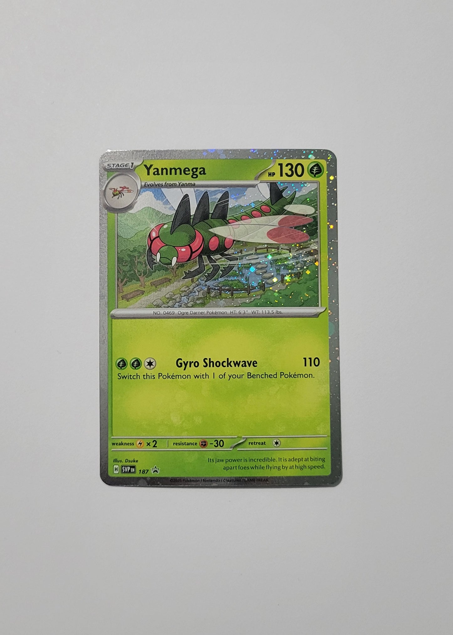 Yanmega SVP187 - Black Star Promo