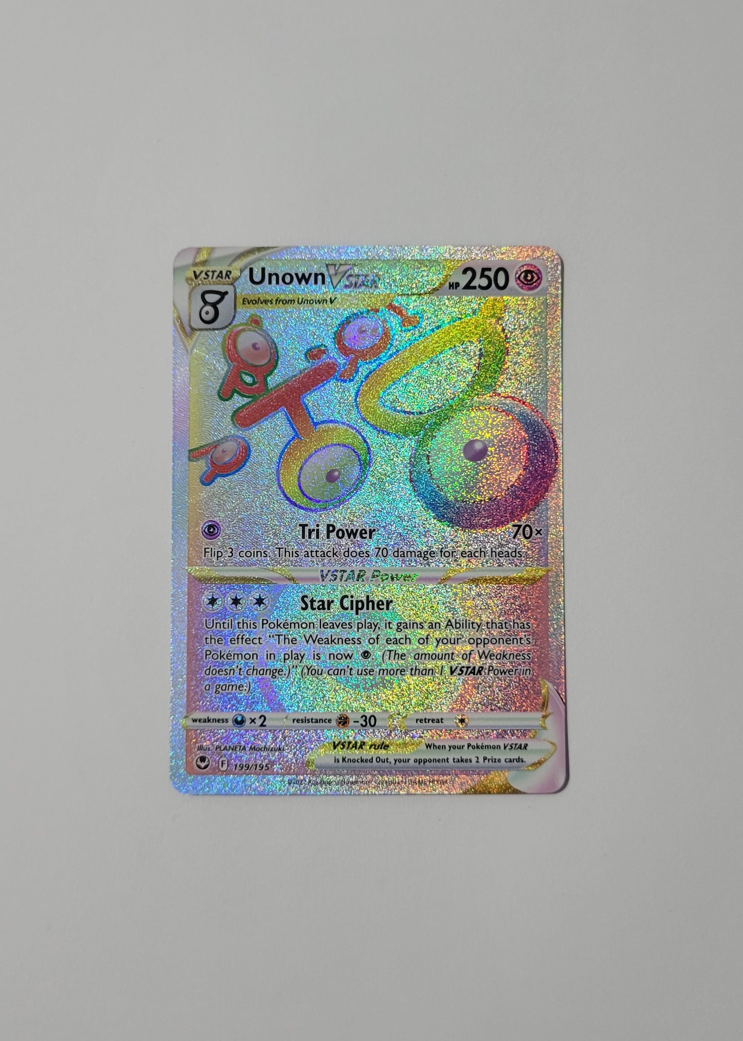 Unown VSTAR 199/195 - Silver Tempest