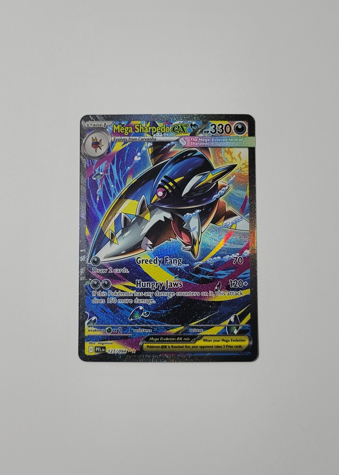 Mega Sharpedo ex 127/094 - Phantasmal Flames