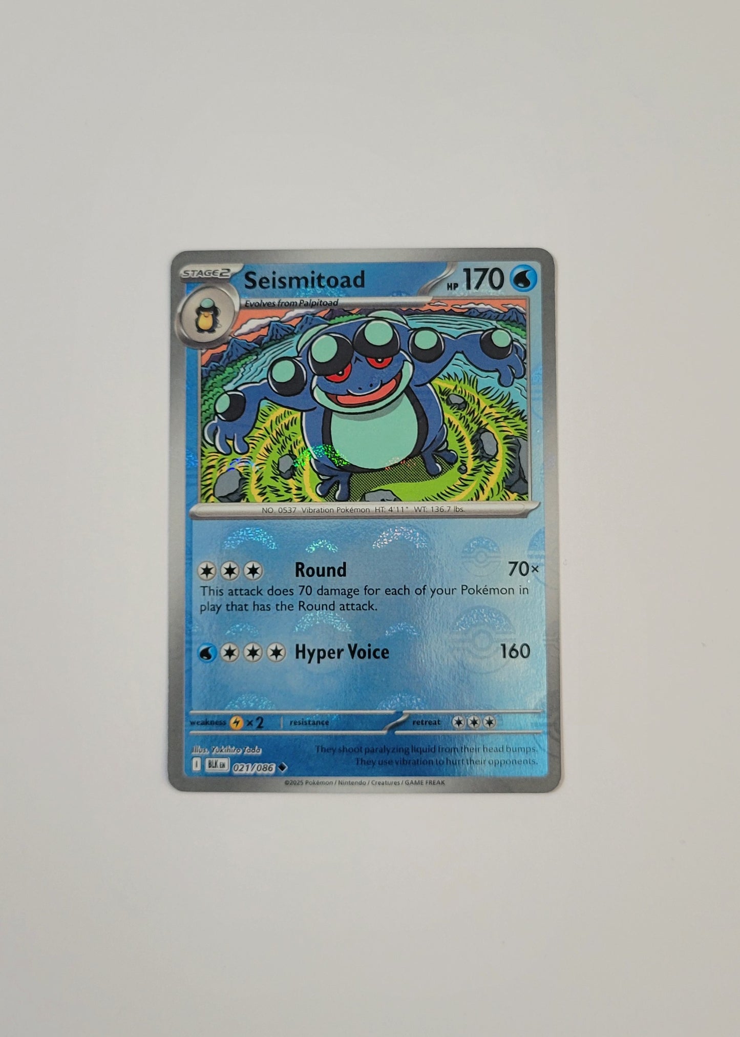 Seismitoad 021/086 (Poké Ball) - Black Bolt