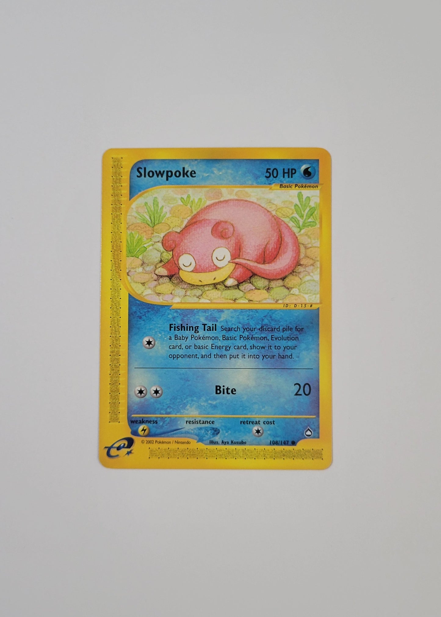 Slowpoke 108/147 (Non-Holo) - Aquapolis