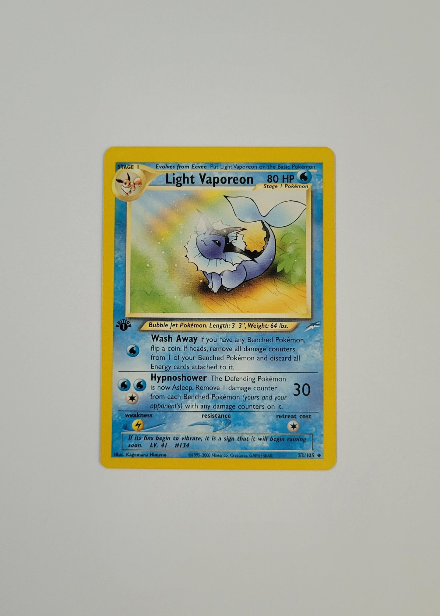 Light Vaporeon 52/105 - Neo Destiny