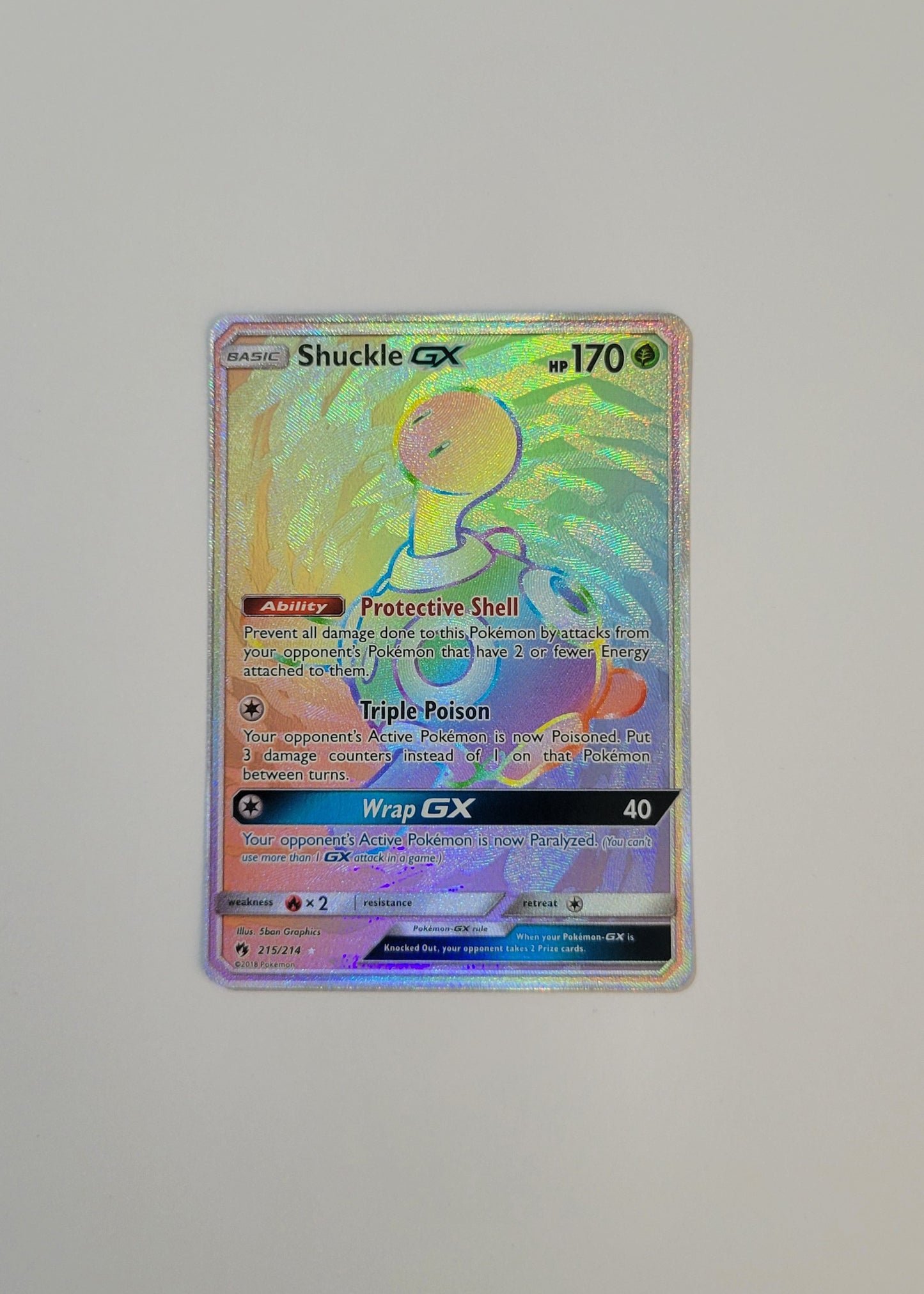 Shuckle GX 215/214 - Lost Thunder