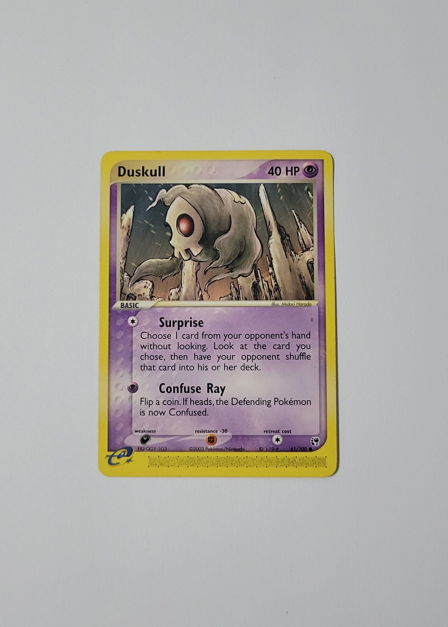 Duskull 61/100 - EX Sandstorm