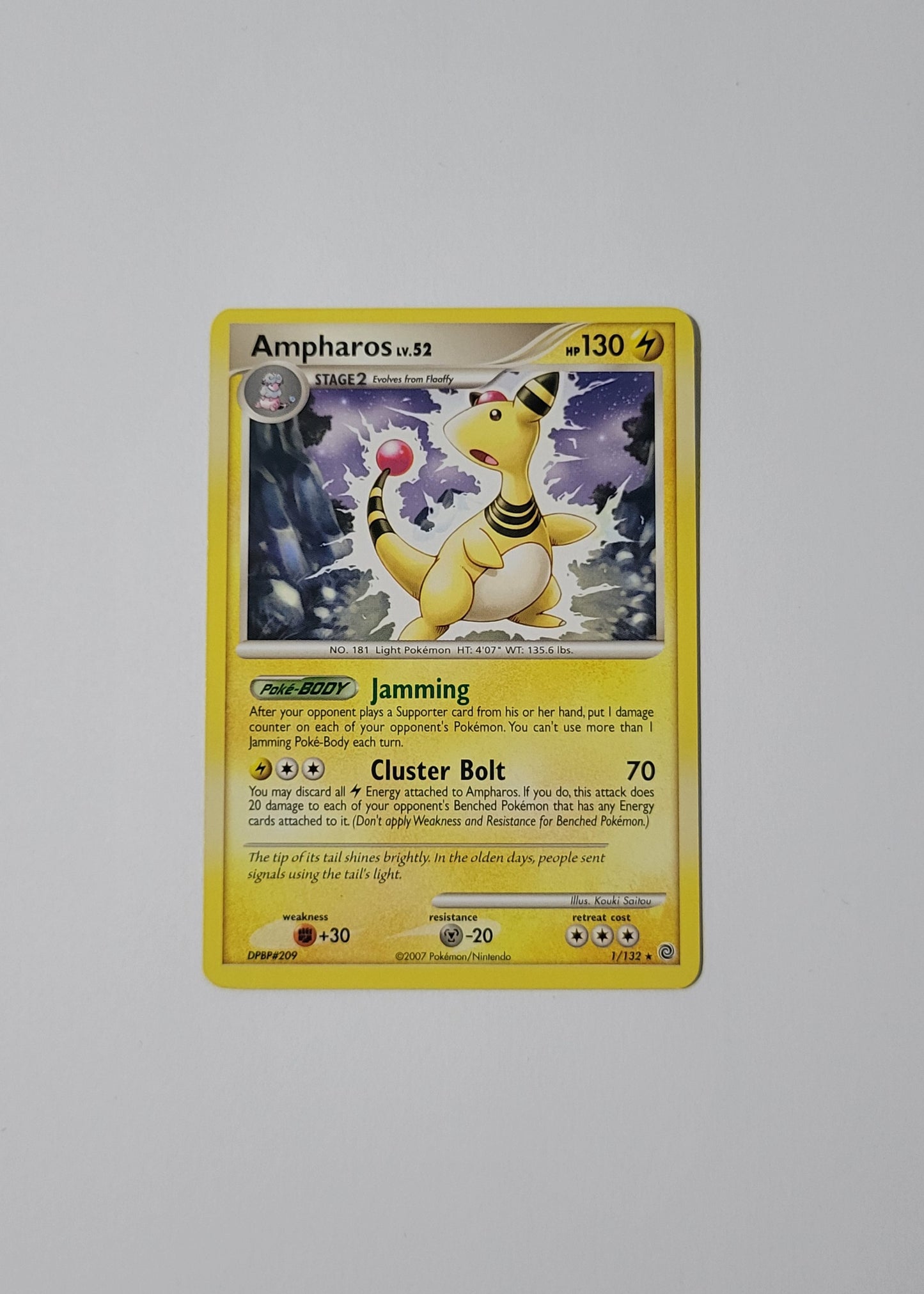 Ampharos LV.52 1/132 - Secret Wonders
