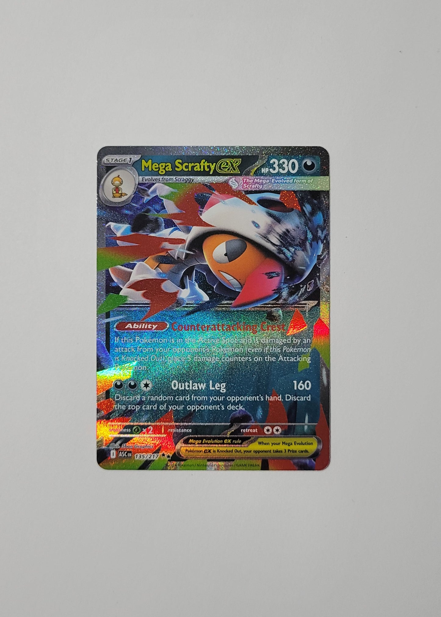 Mega Scrafty ex 135/217 - Ascended Heroes