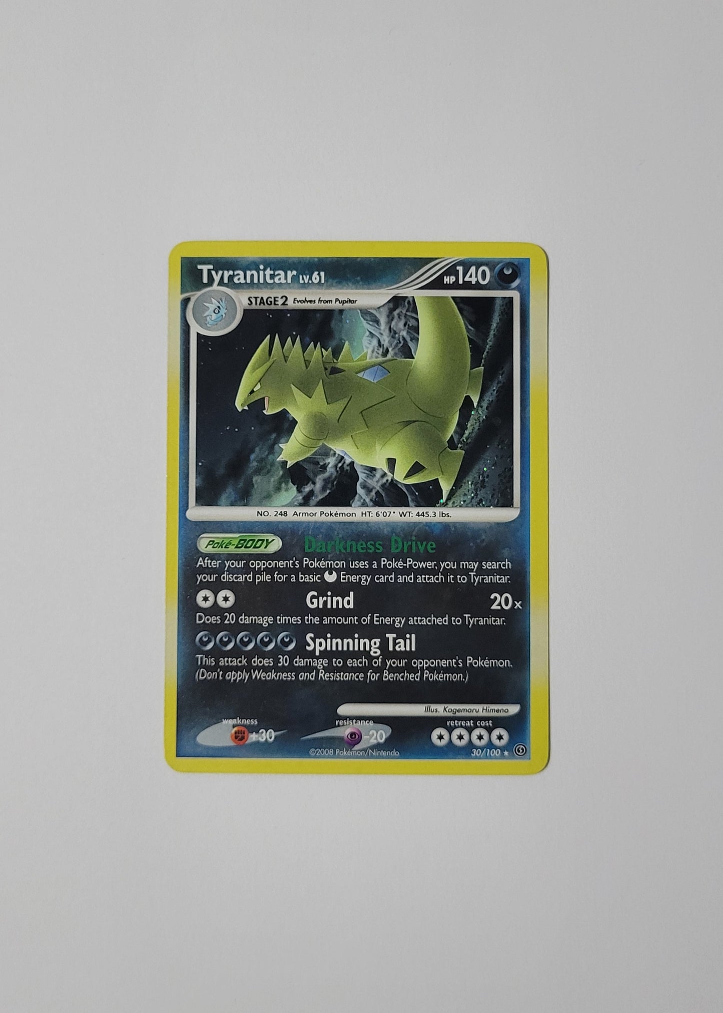 Tyranitar LV.61 30/100 (Holo) - Stormfront