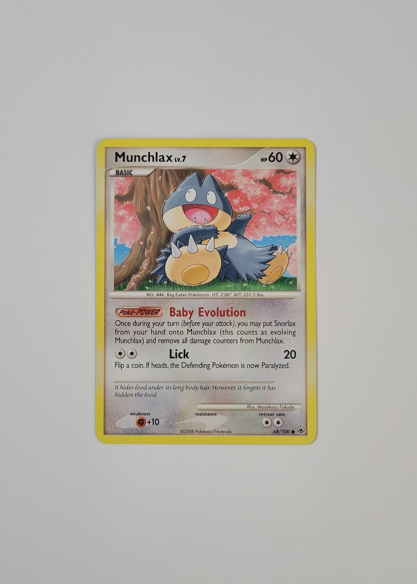 Munchlax LV.7 68/100 - Majestic Dawn