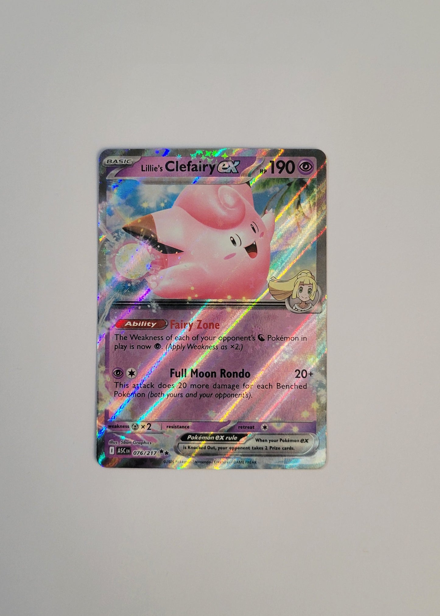 Lillie's Clefairy ex 076/217 - Ascended Heroes