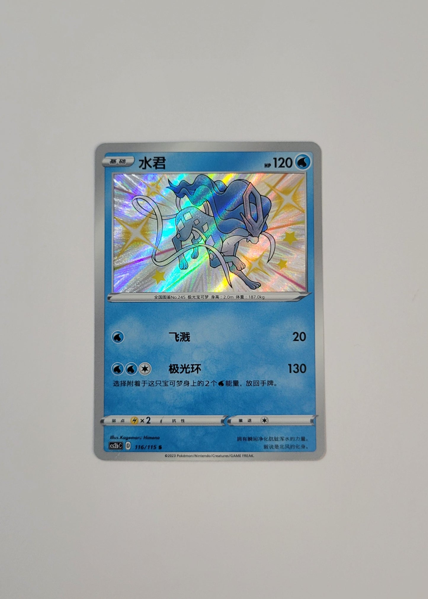 Suicune 116/115 - Vivid Portrayals: Indigo (S-Chinese)