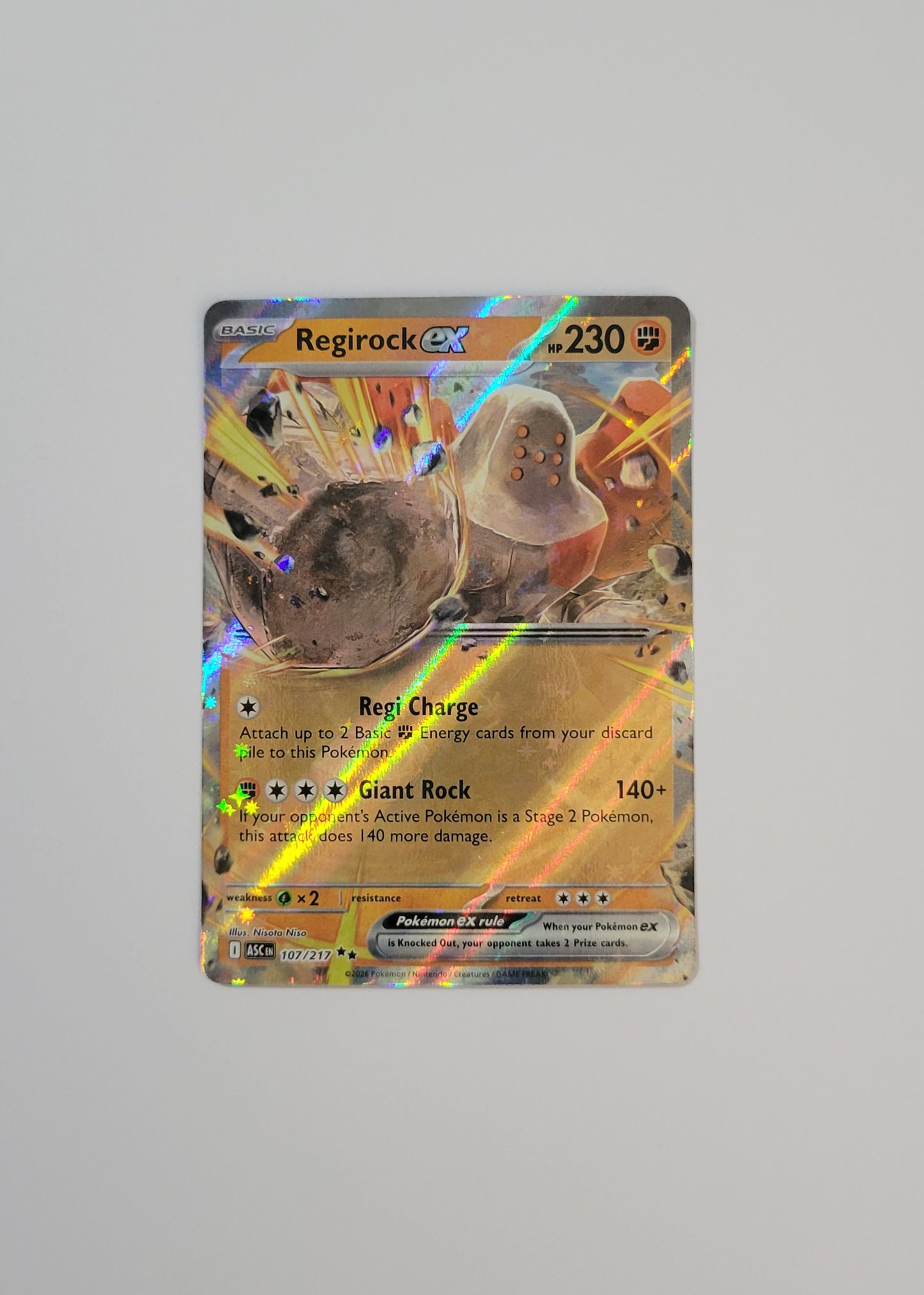 Regirock ex 107/217 - Ascended Heroes
