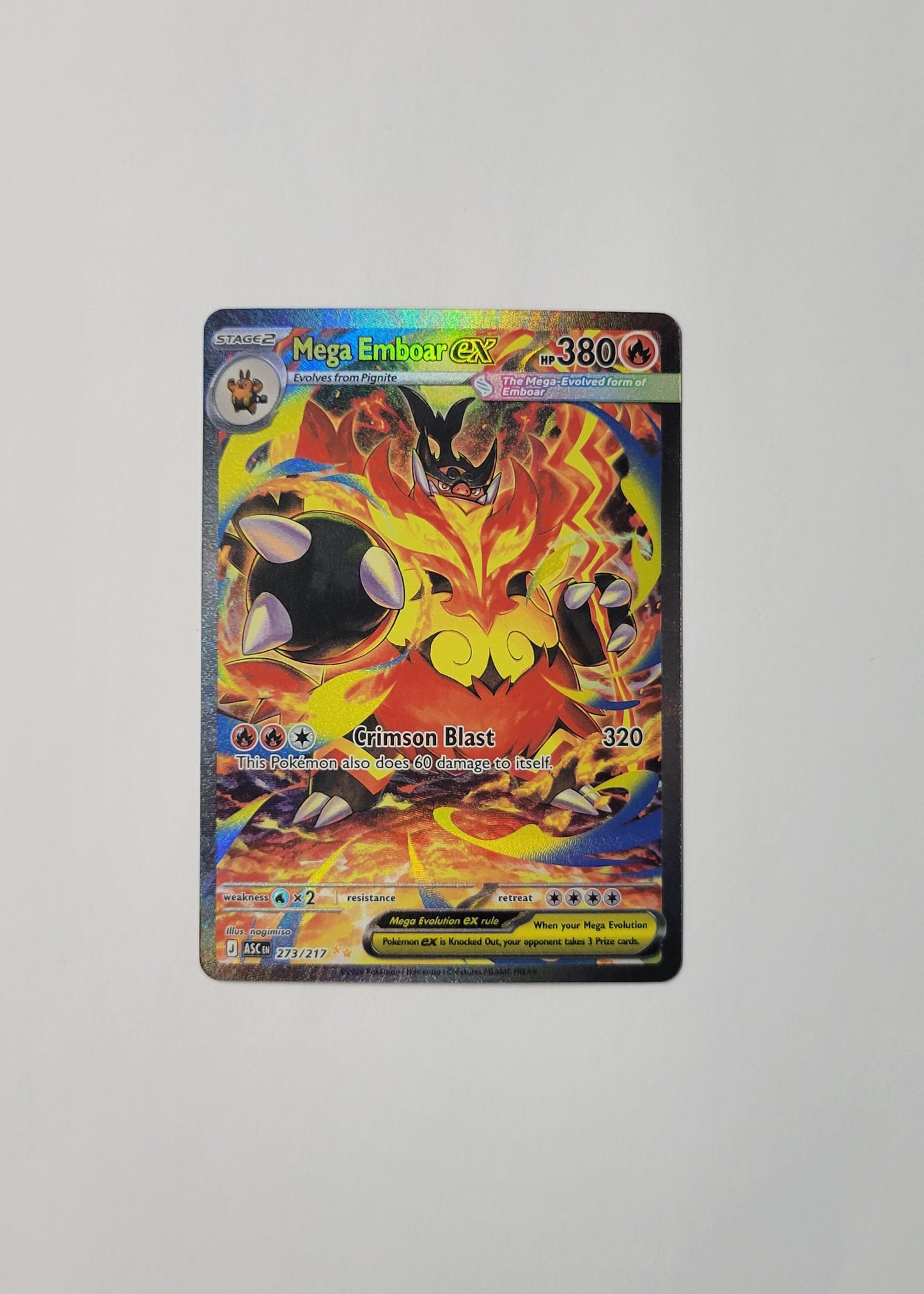 Mega Emboar ex 273/217 - Ascended Heroes