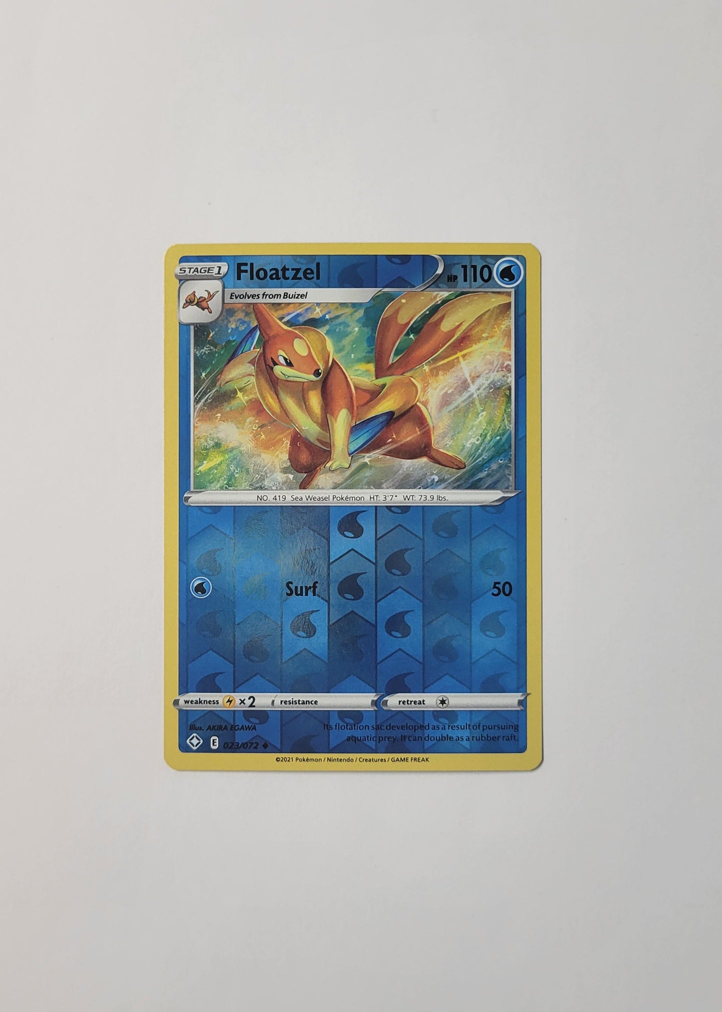Floatzel 023/072 (Reverse Holo) - Shining Fates