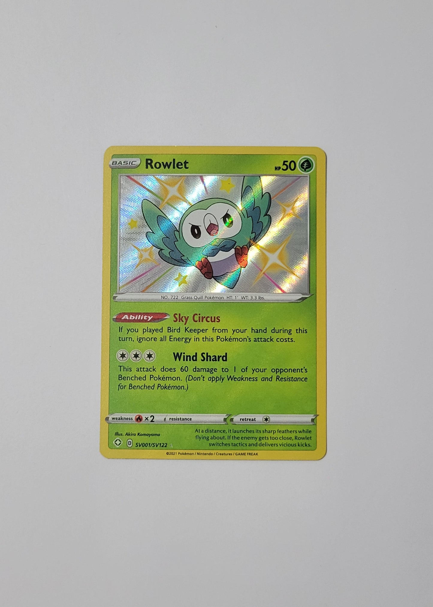 Rowlet SV001/SV122 - Shining Fates: Shiny Vault