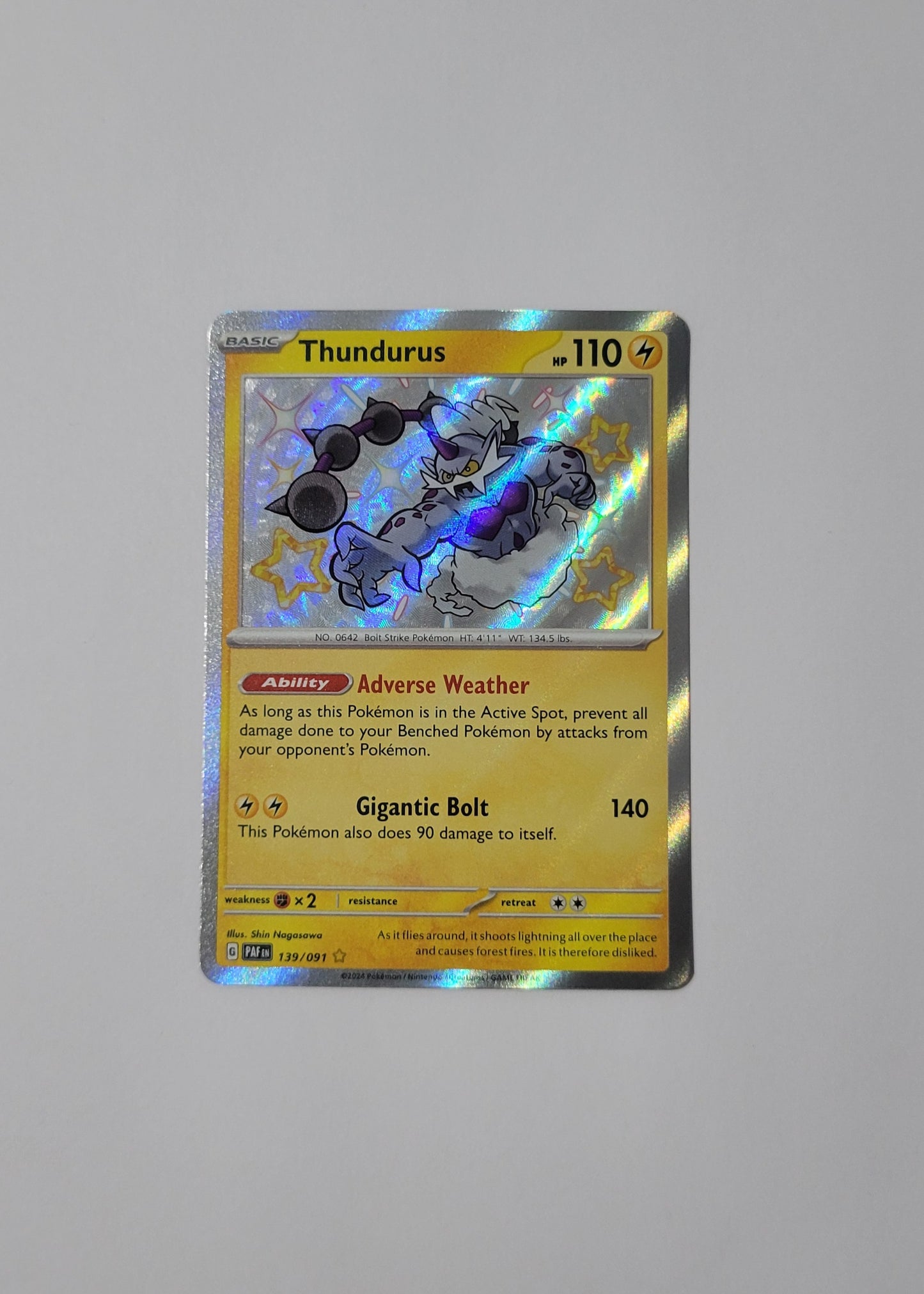 Thundurus 139/091 - Paldean Fates