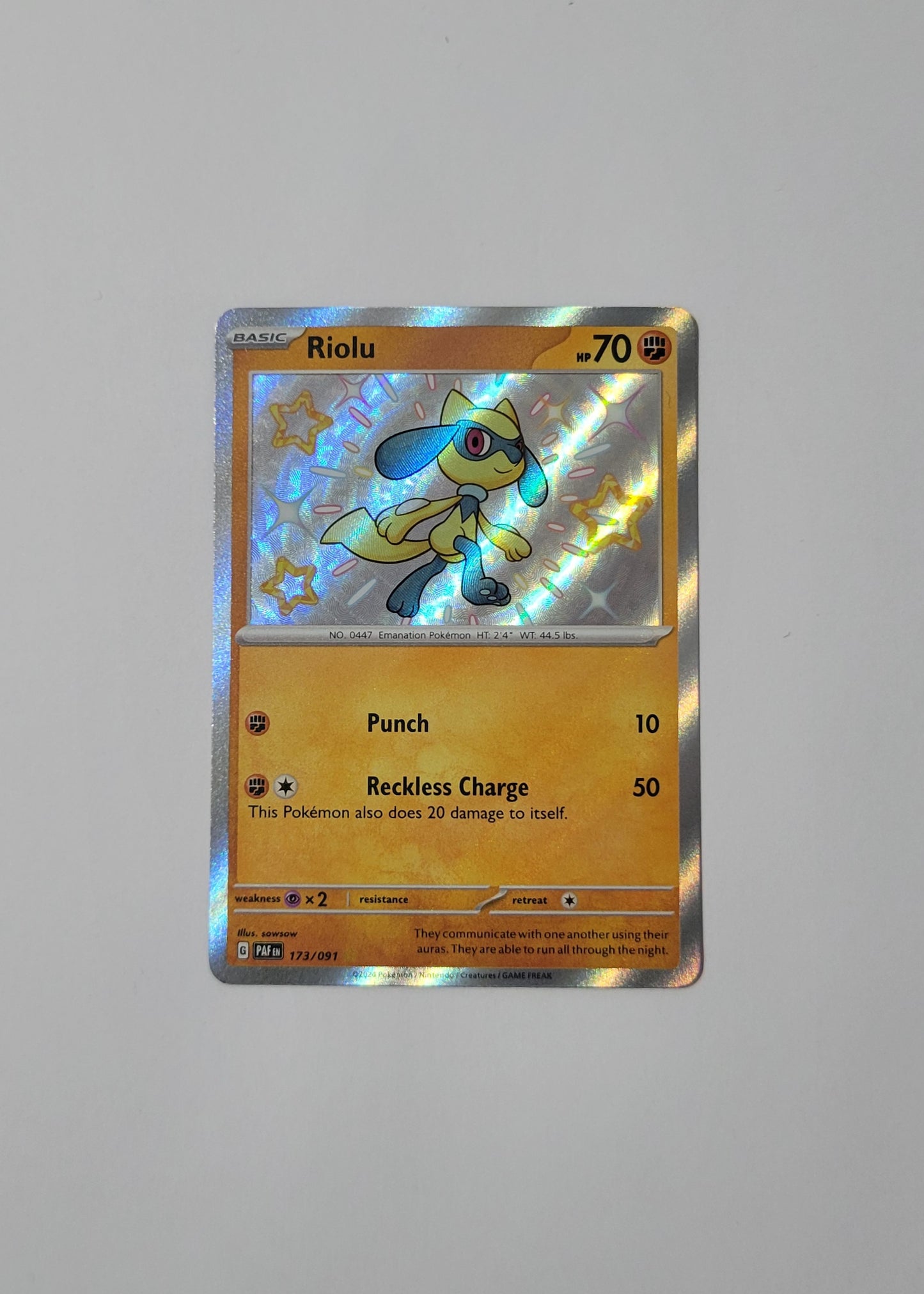 Riolu 173/091 - Paldean Fates
