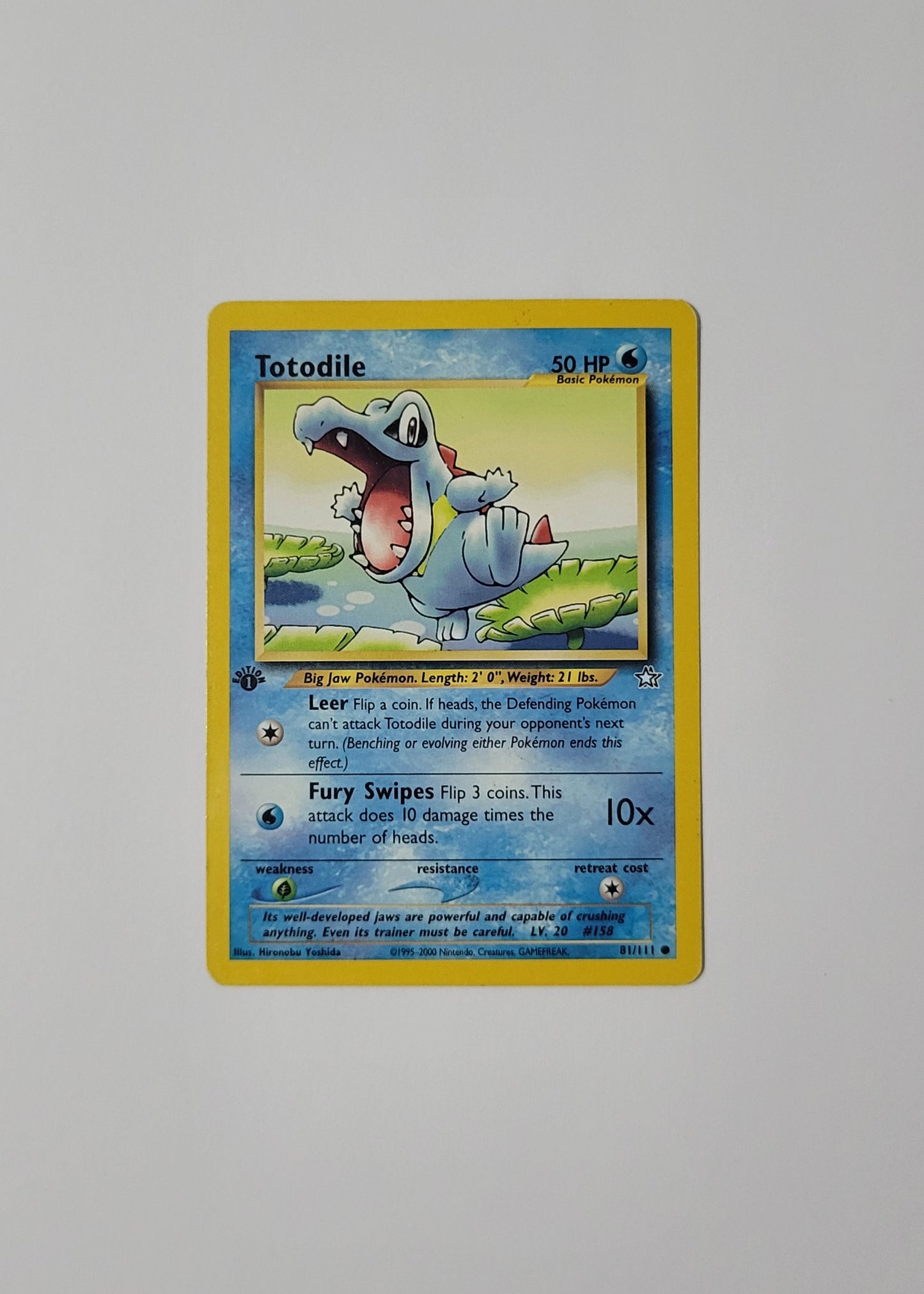 Totodile 81/111 - Neo Genesis (1st Edition)