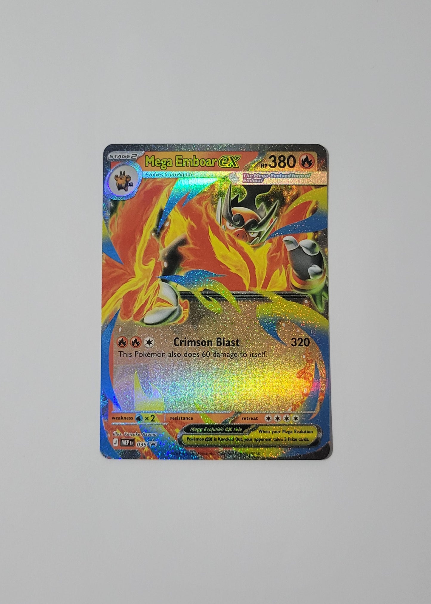 Mega Emboar ex MEP035 - Black Star Promo