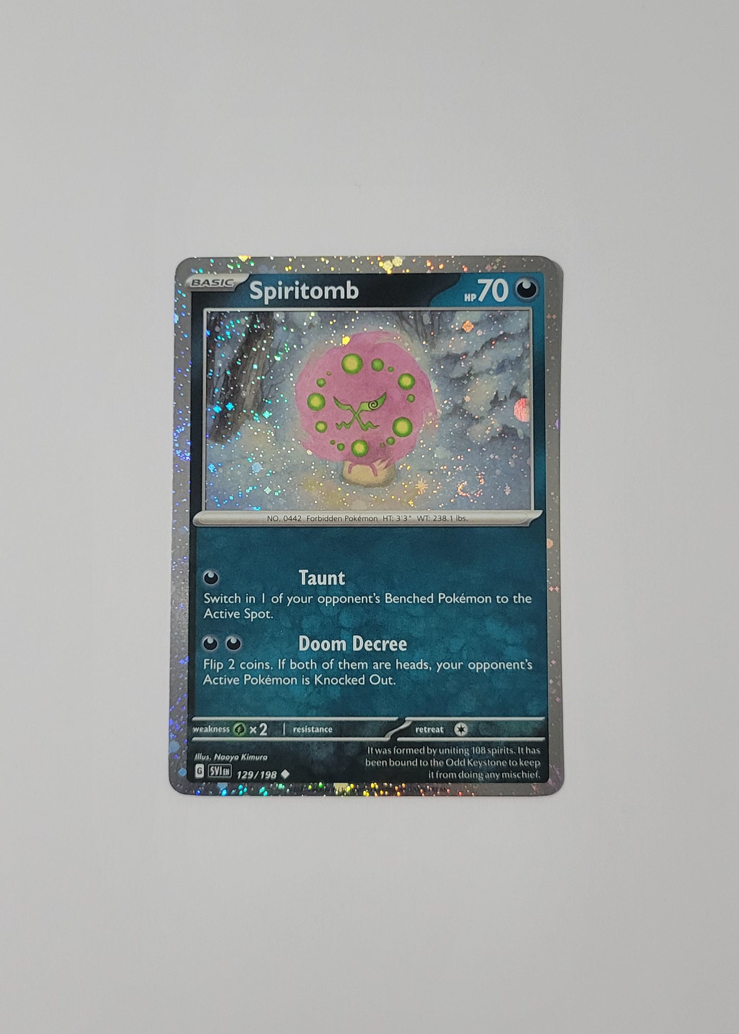 Spiritomb 129/198 (Cosmos Holo) - Scarlet & Violet Base Set