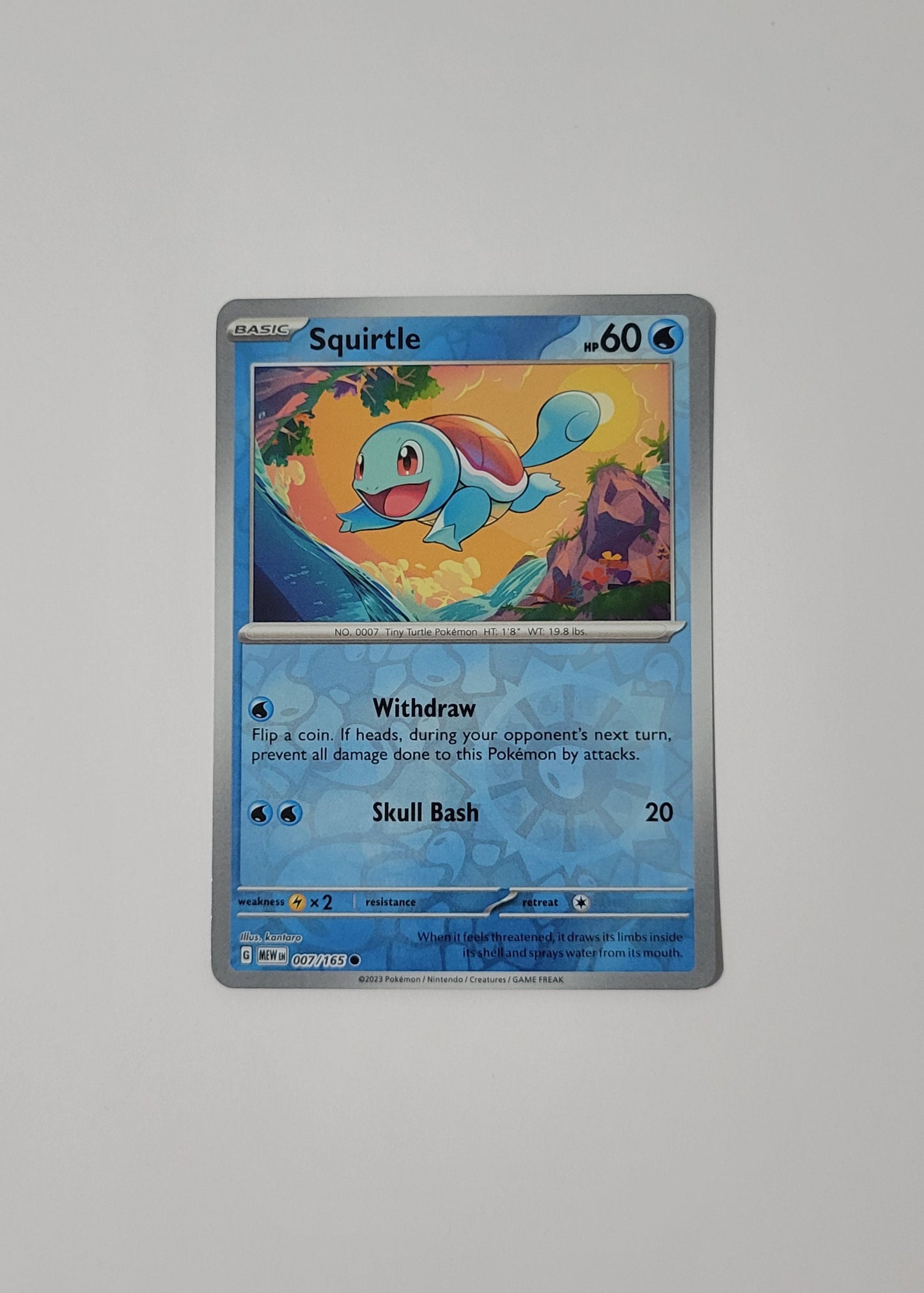 Squirtle 007/165 (Reverse Holo) - 151