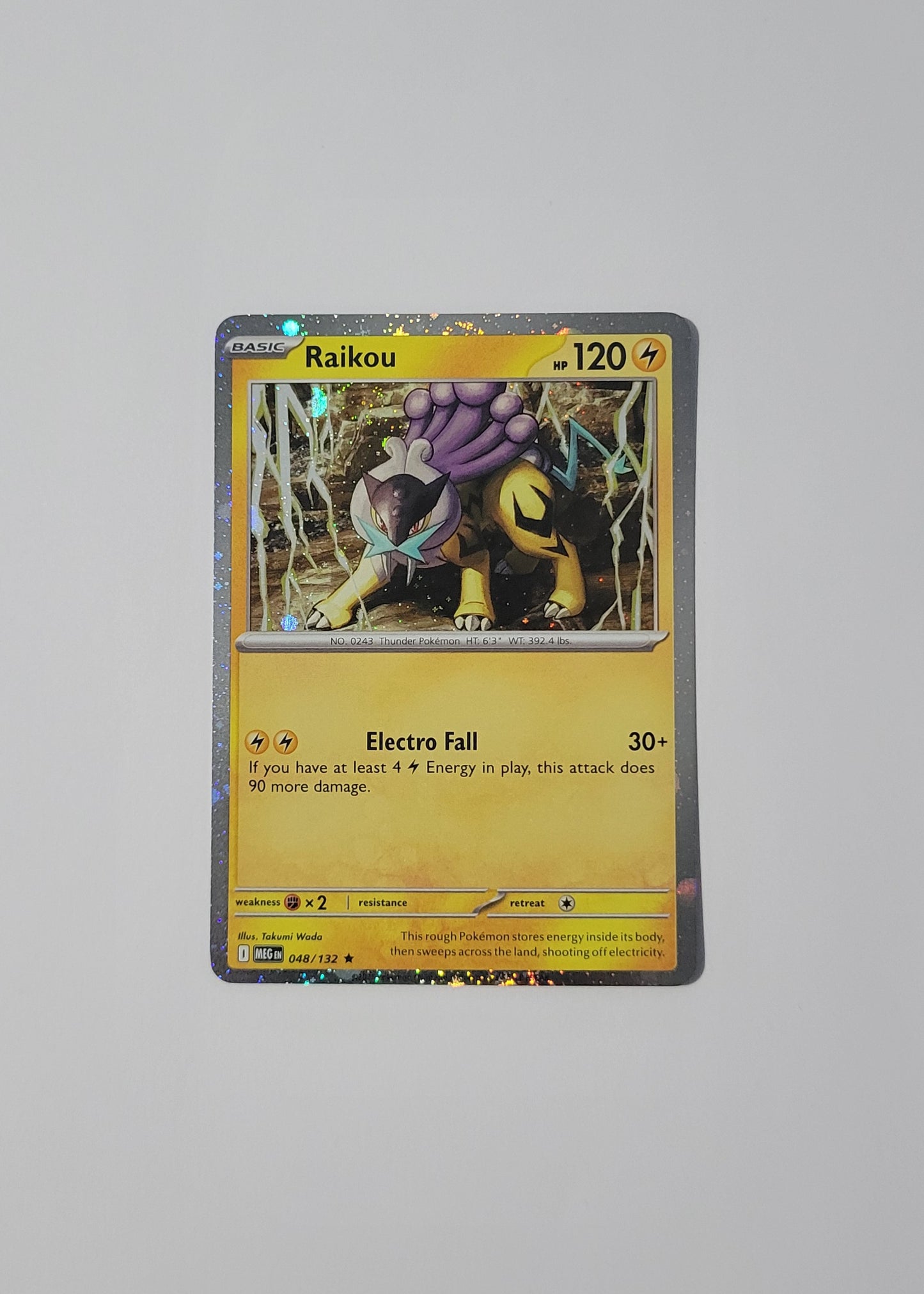 Raikou 048 (Cosmos Holo) - Mega Evolution Base Set