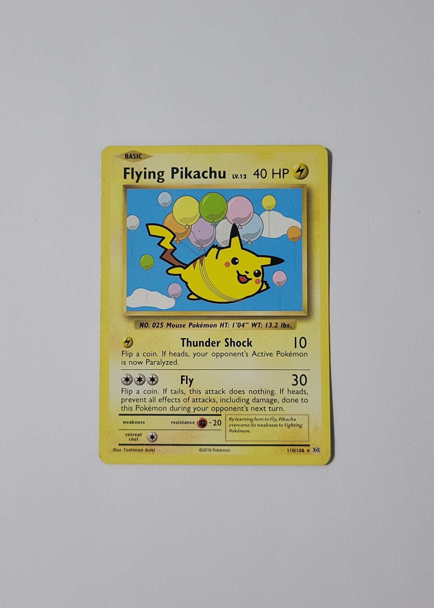Flying Pikachu LV. 12 110/108 - Evolutions