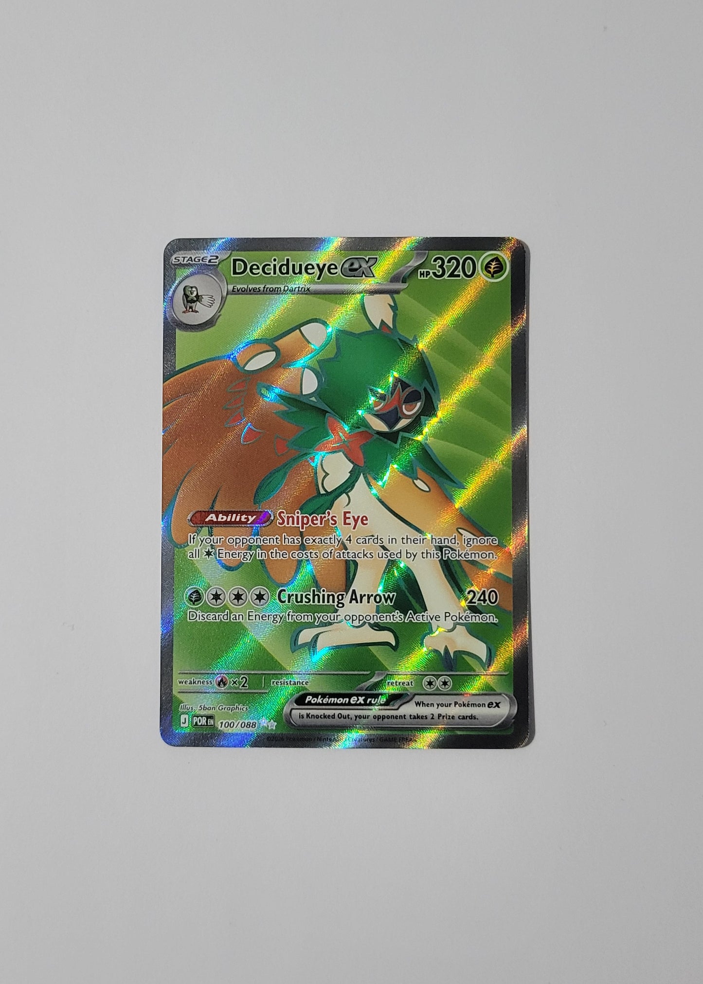 Decidueye ex 100/088 - Perfect Order