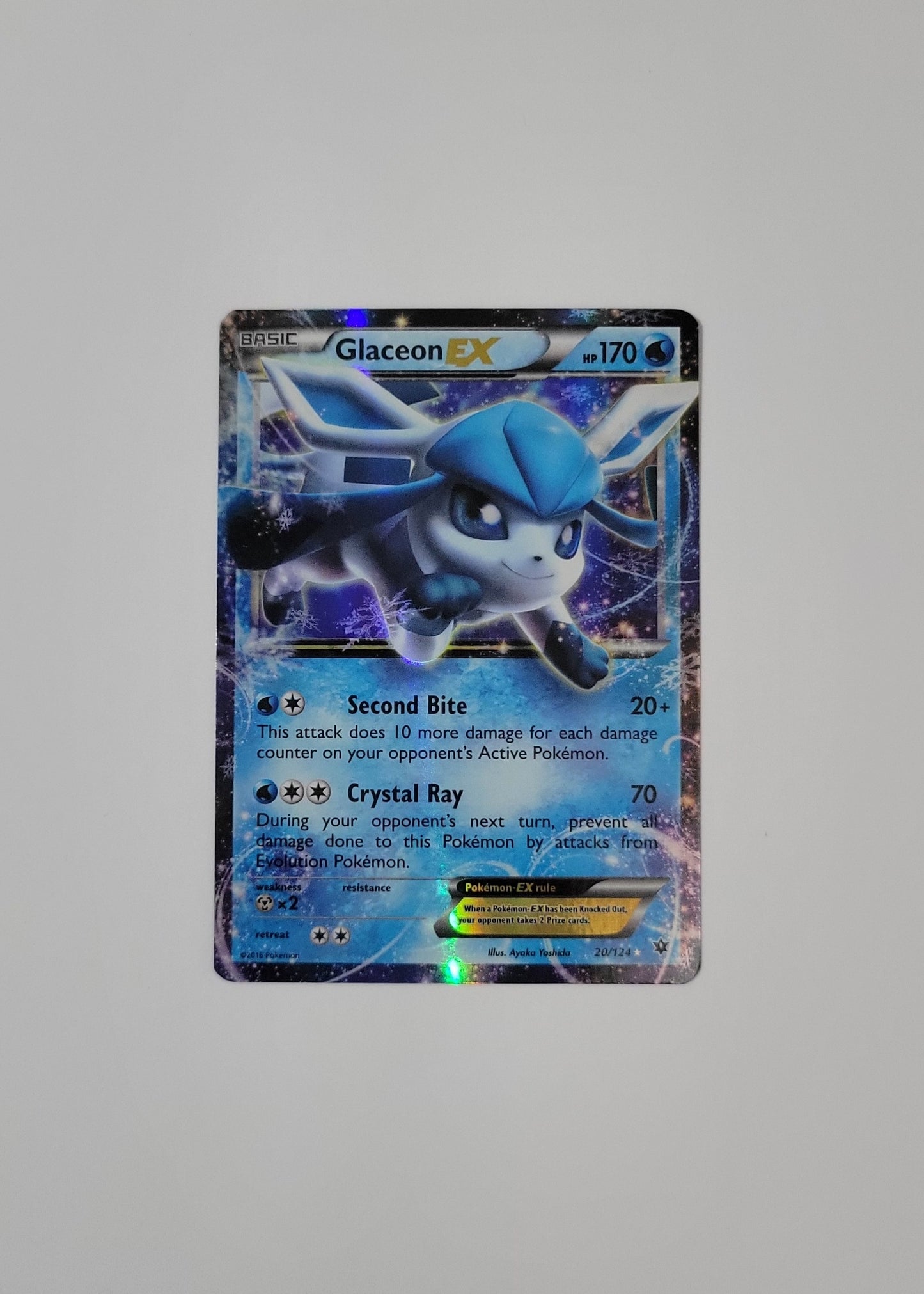 Glaceon EX 20/124 - Fates Collide