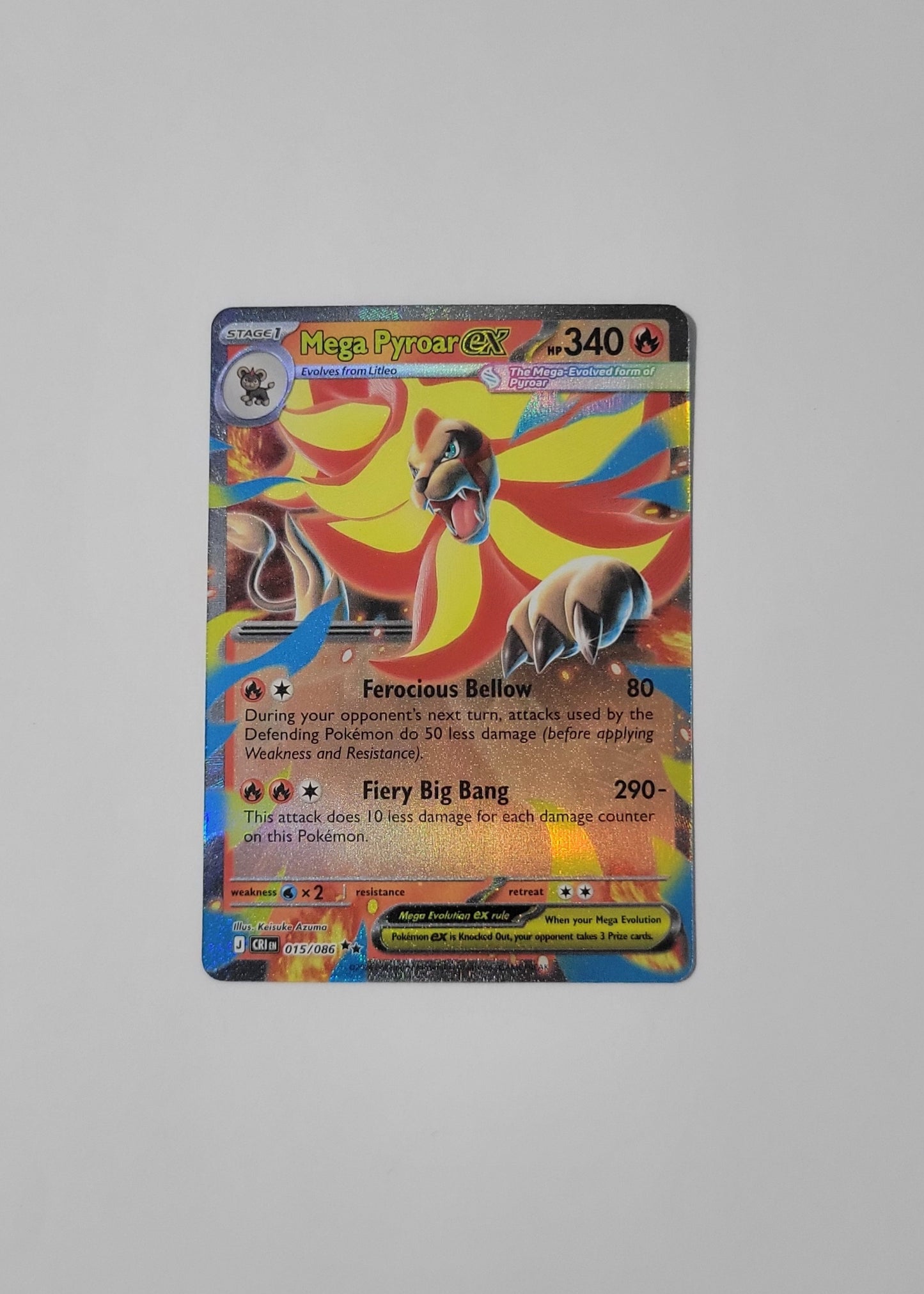 Mega Pyroar ex 015/086 - Chaos Rising