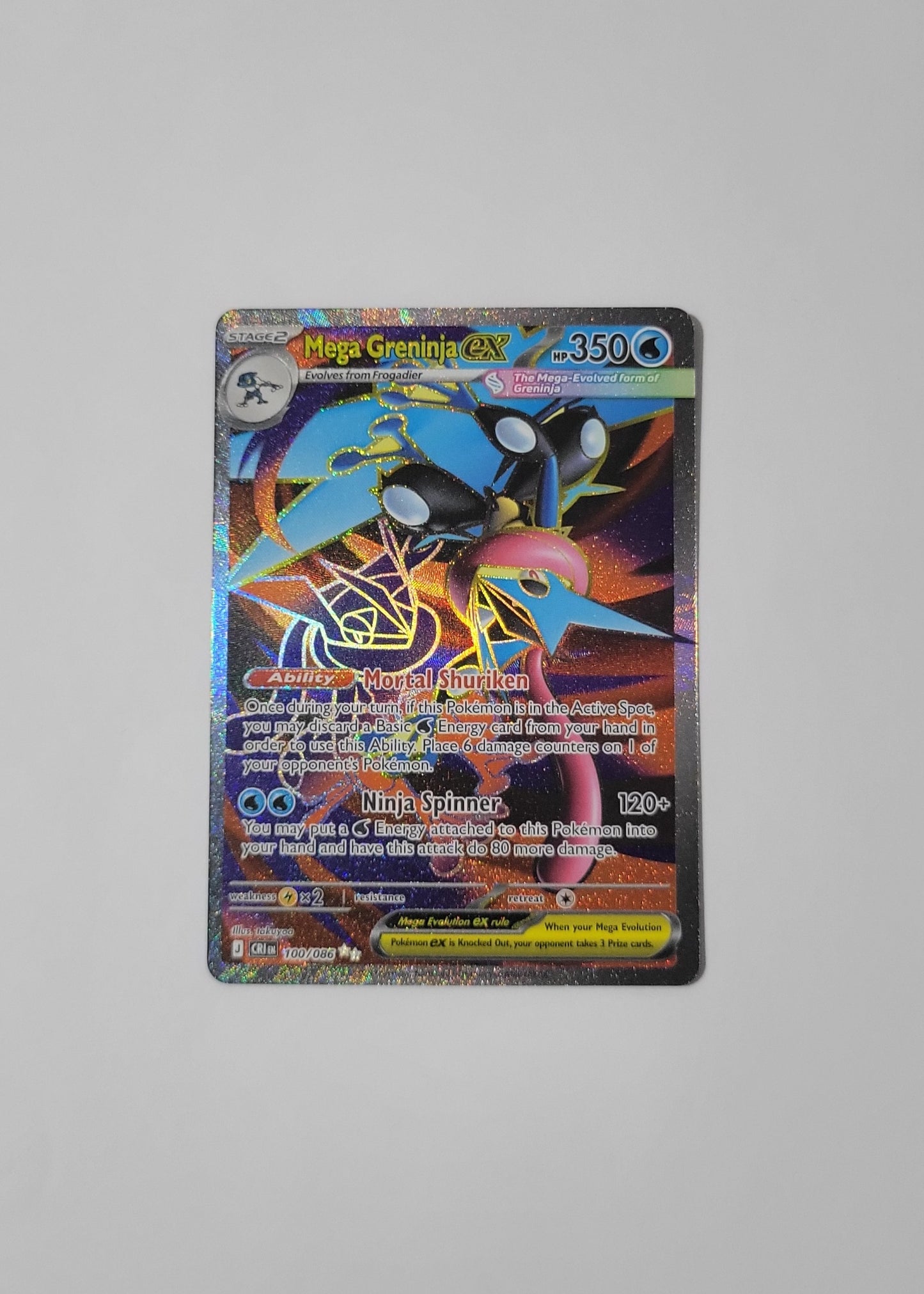 Mega Greninja ex 100/086 - Chaos Rising