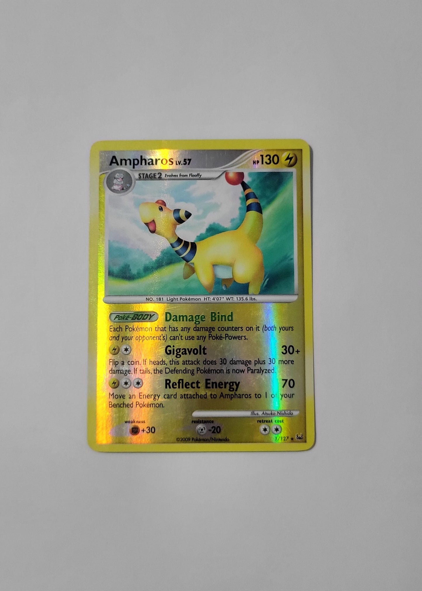 Ampharos LV. 57 1/127 (Reverse Holo) - Platinum Base Set