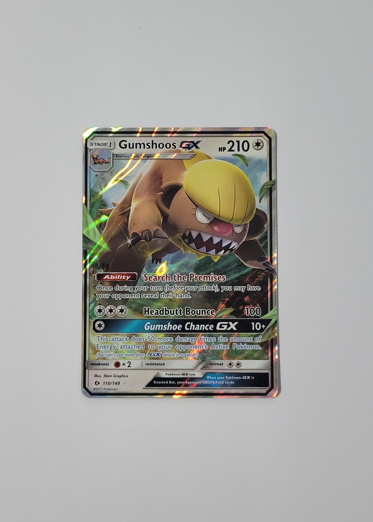 Gumshoos GX 110/149 - Sun & Moon Base Set