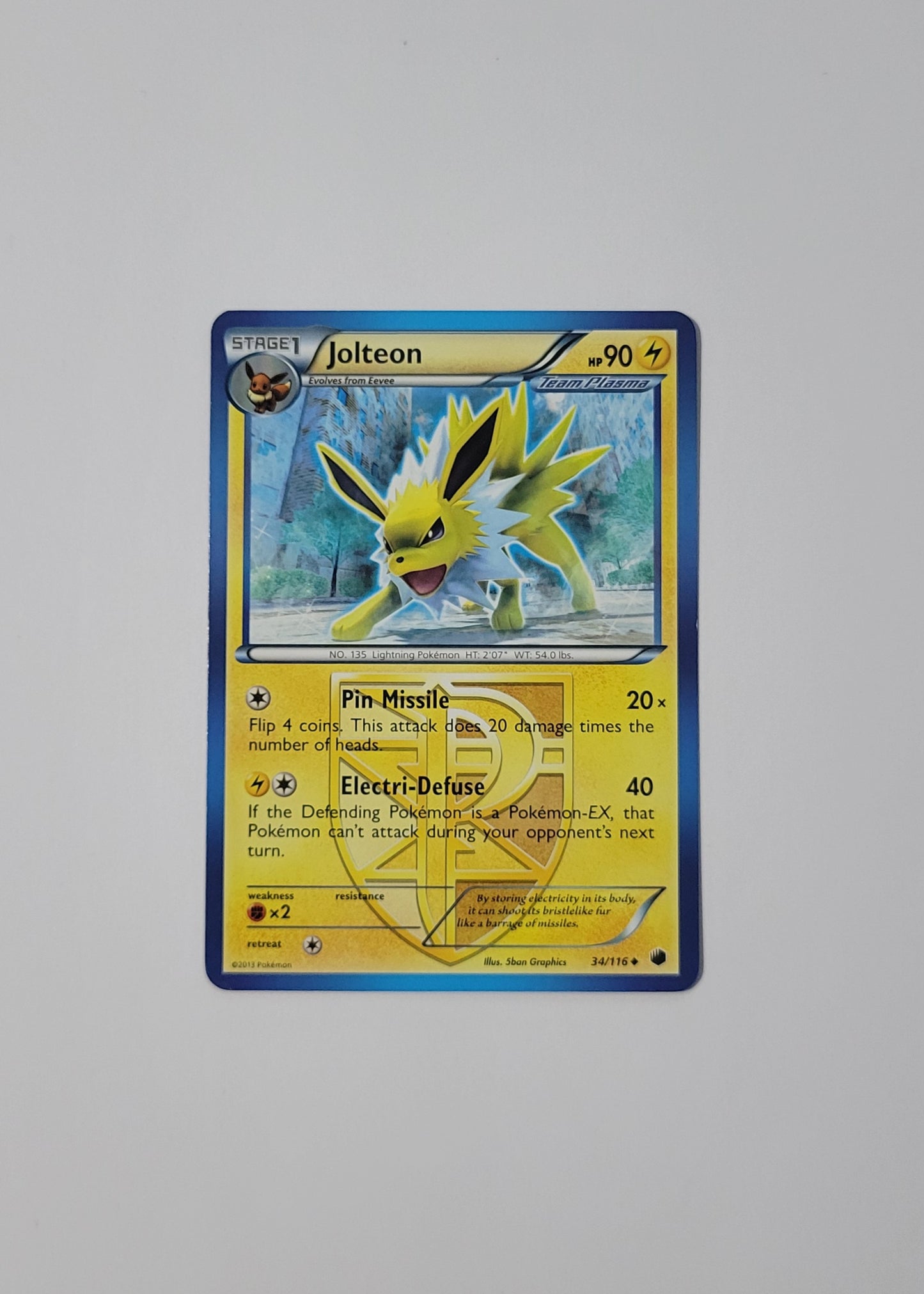 Jolteon 34/116 - Plasma Freeze