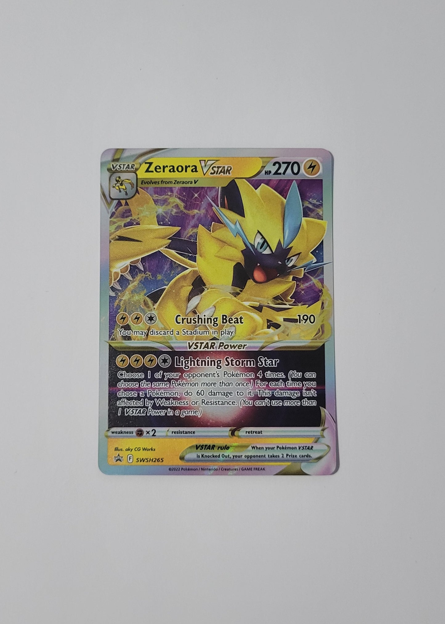 Zeraora VSTAR SWSH265 - Black Star Promo