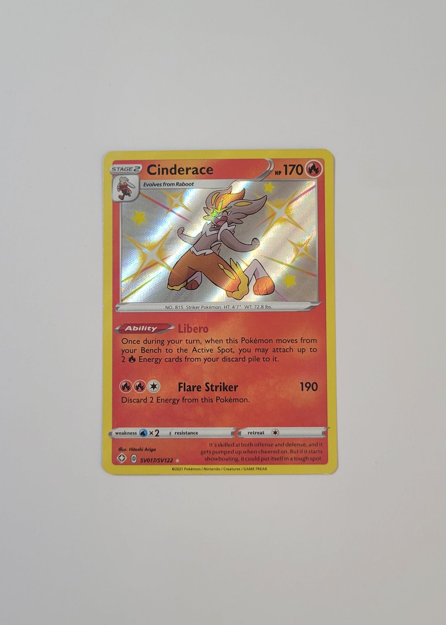 Cinderace SV017/SV122 - Shining Fates: Shiny Vault
