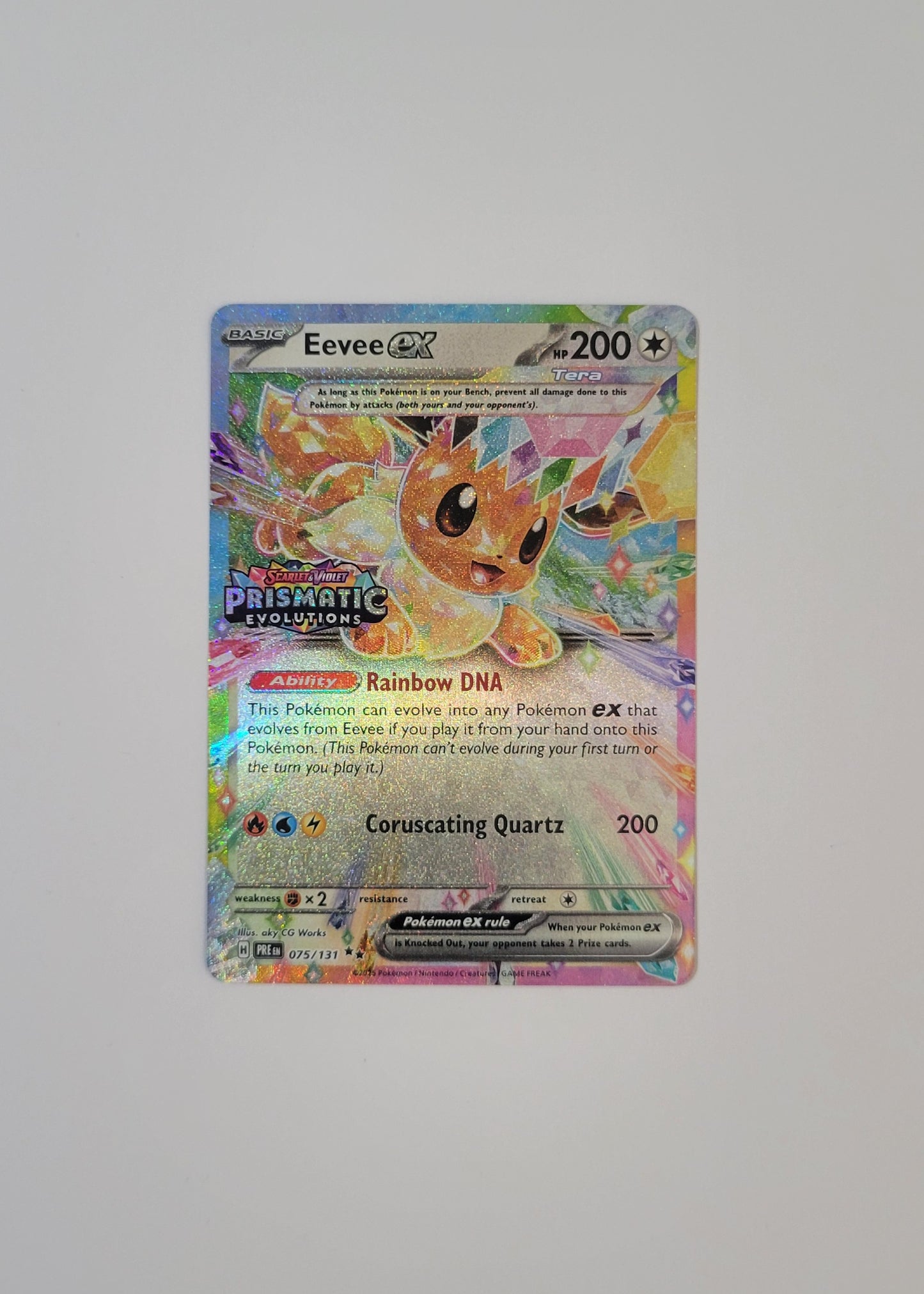 Eevee ex 075/131 (Stamped) - Prismatic Evolutions