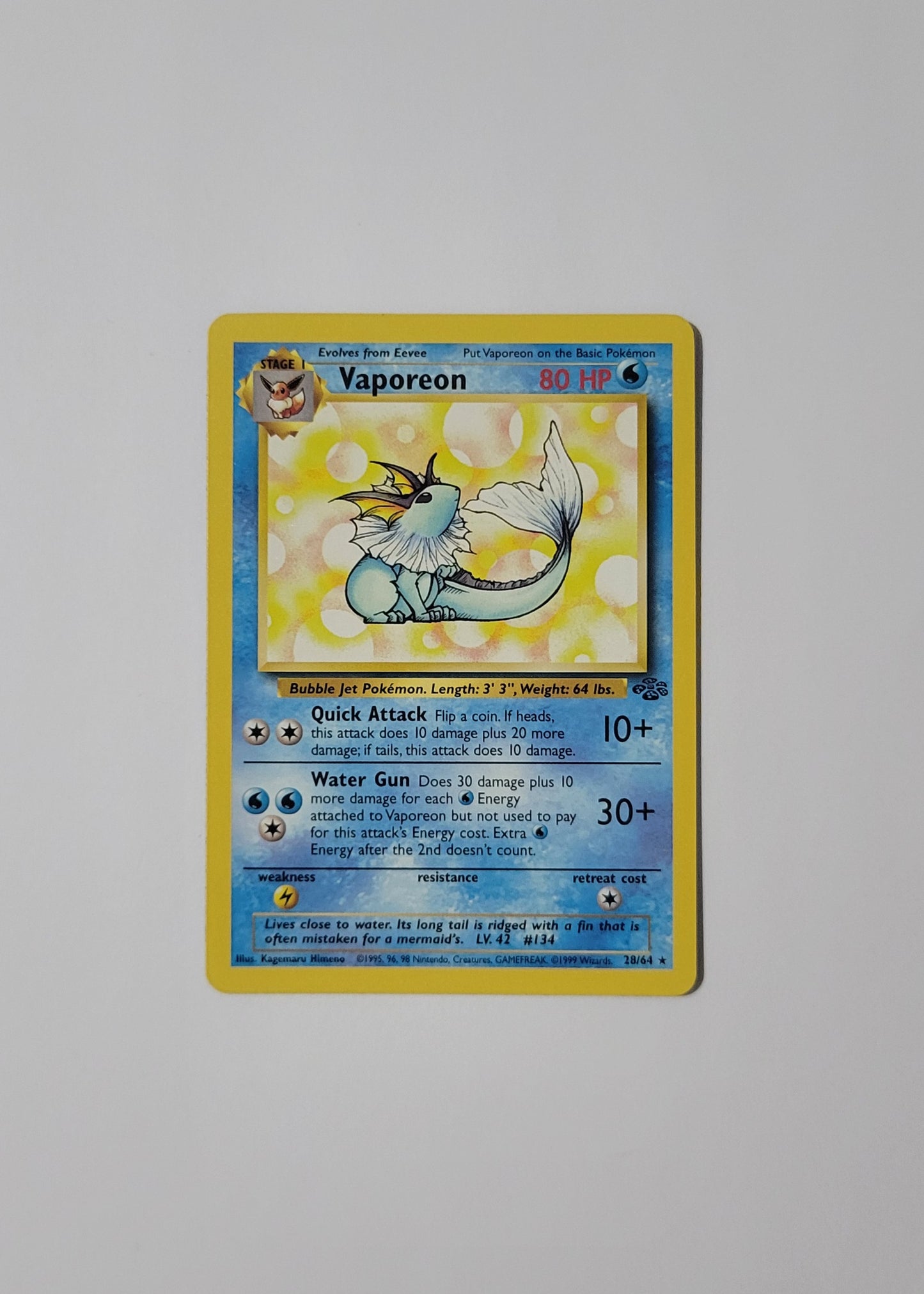 Vaporeon 28/64 (Non-Holo) - Jungle