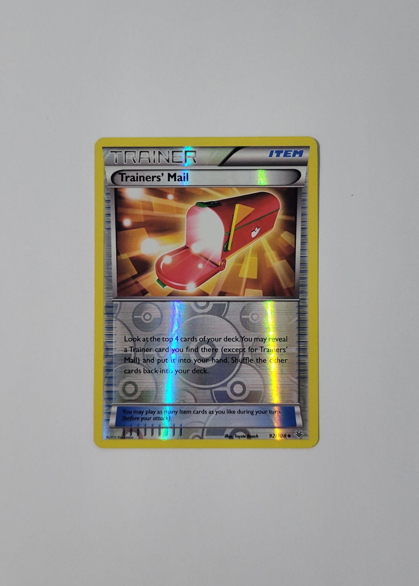 Trainers' Mail 92/108 (Reverse Holo) - Roaring Skies