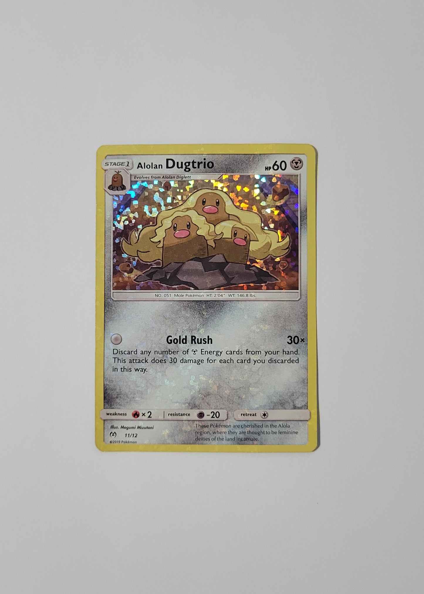Alolan Dugtrio 11/12 - McDonald's Promo 2019