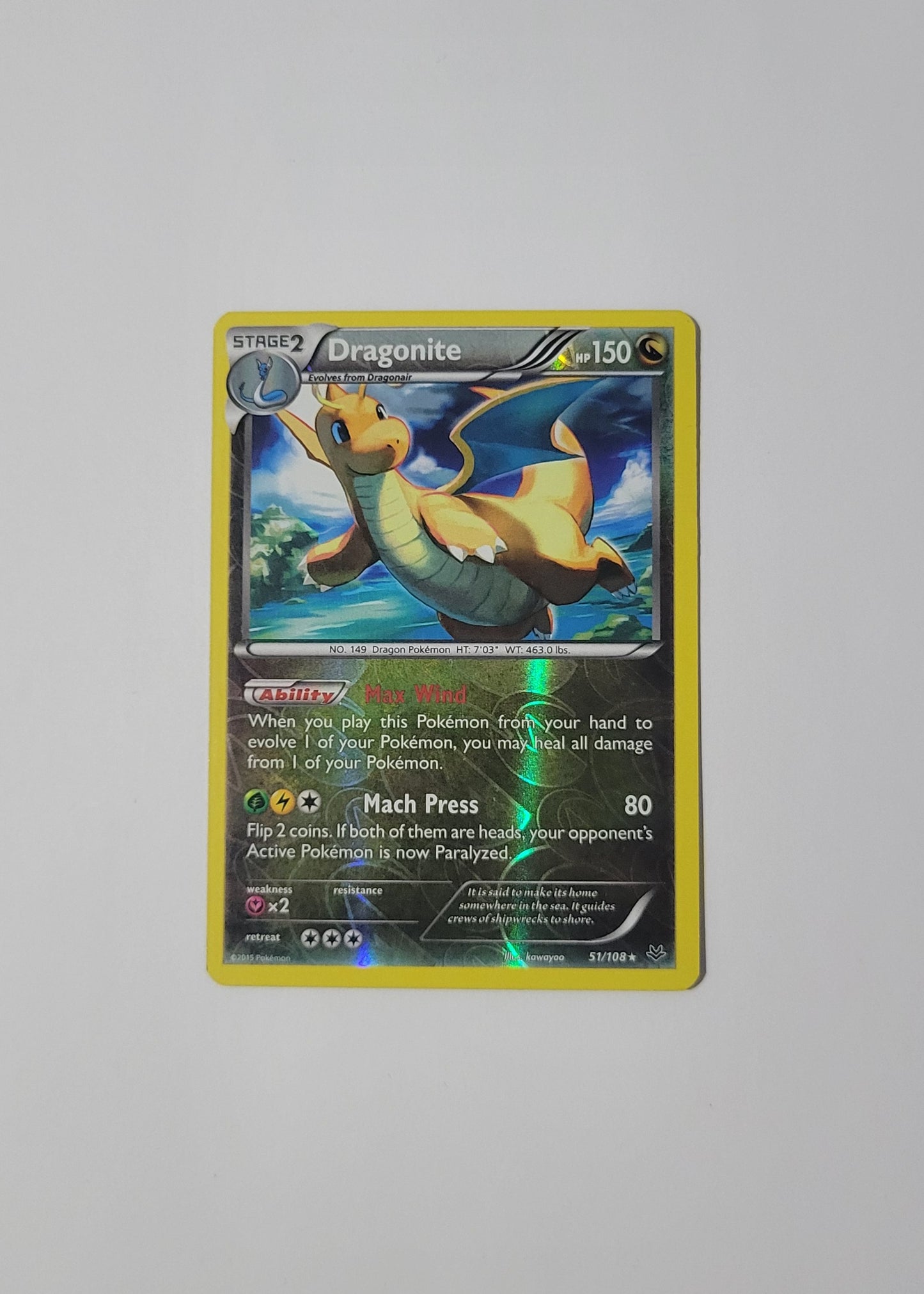 Dragonite 51/108 (Reverse Holo) - Roaring Skies